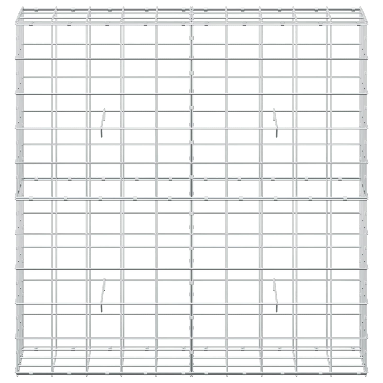Gabion z žico 5 mm in mrežo 10x10 cm 100x30x100 cm