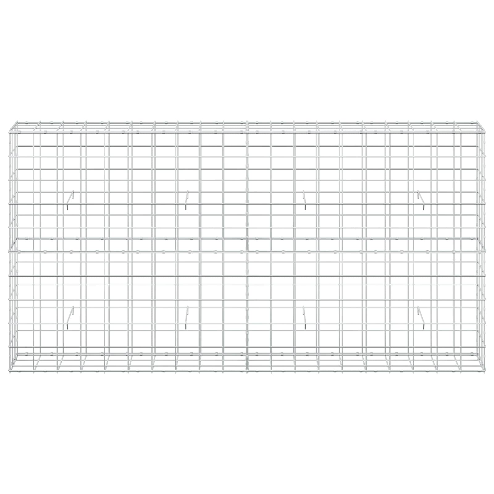 Gabion z žico 5 mm in mrežo 10x10 cm 200x30x100 cm