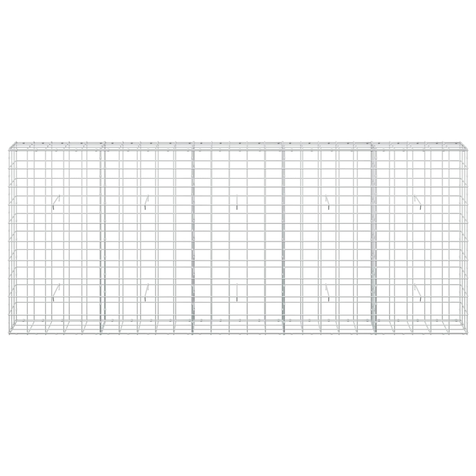 Gabion z žico 5 mm in mrežo 10x10 cm 250x30x100 cm