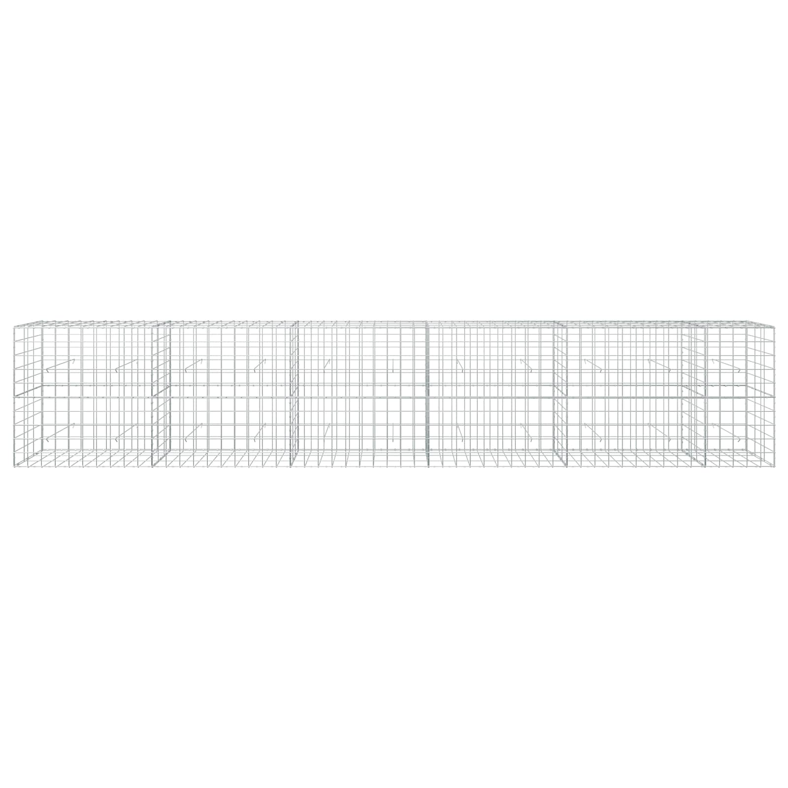 Gabion z žico 5 mm in mrežo 10x10 cm 550x30x100 cm