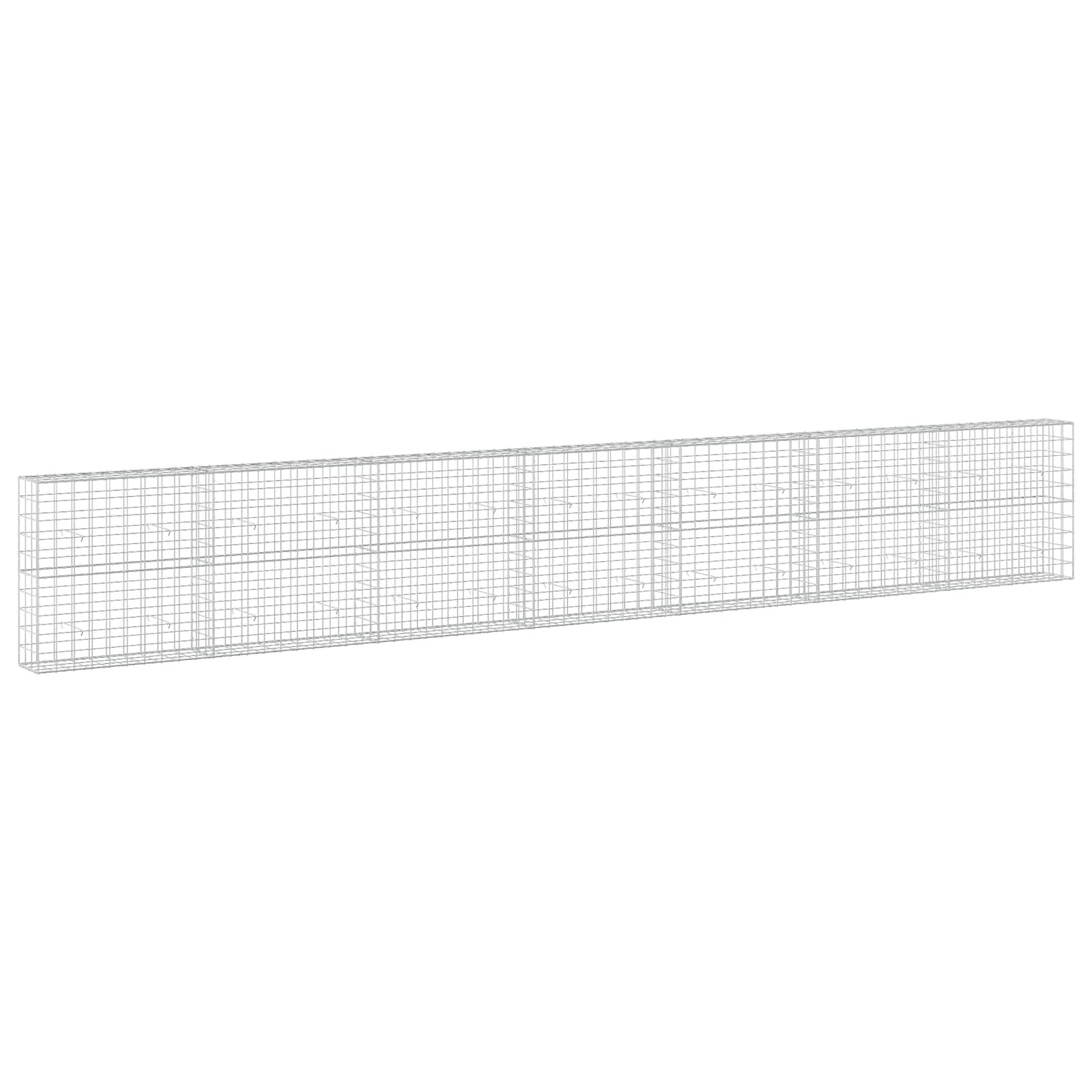 vidaXL Gabion s drátem 5 mm a síťkou 10x10 cm 700x30x100 cm