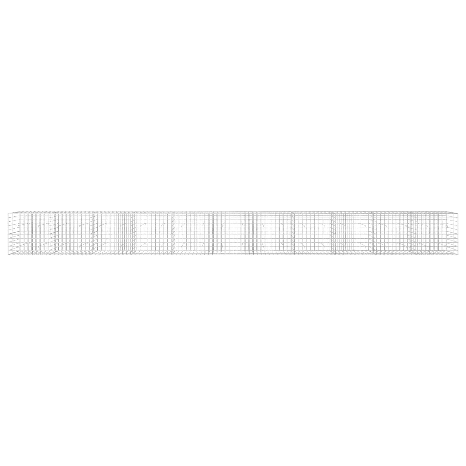 Gabion z žico 5 mm in mrežo 10x10 cm 1100x30x100 cm
