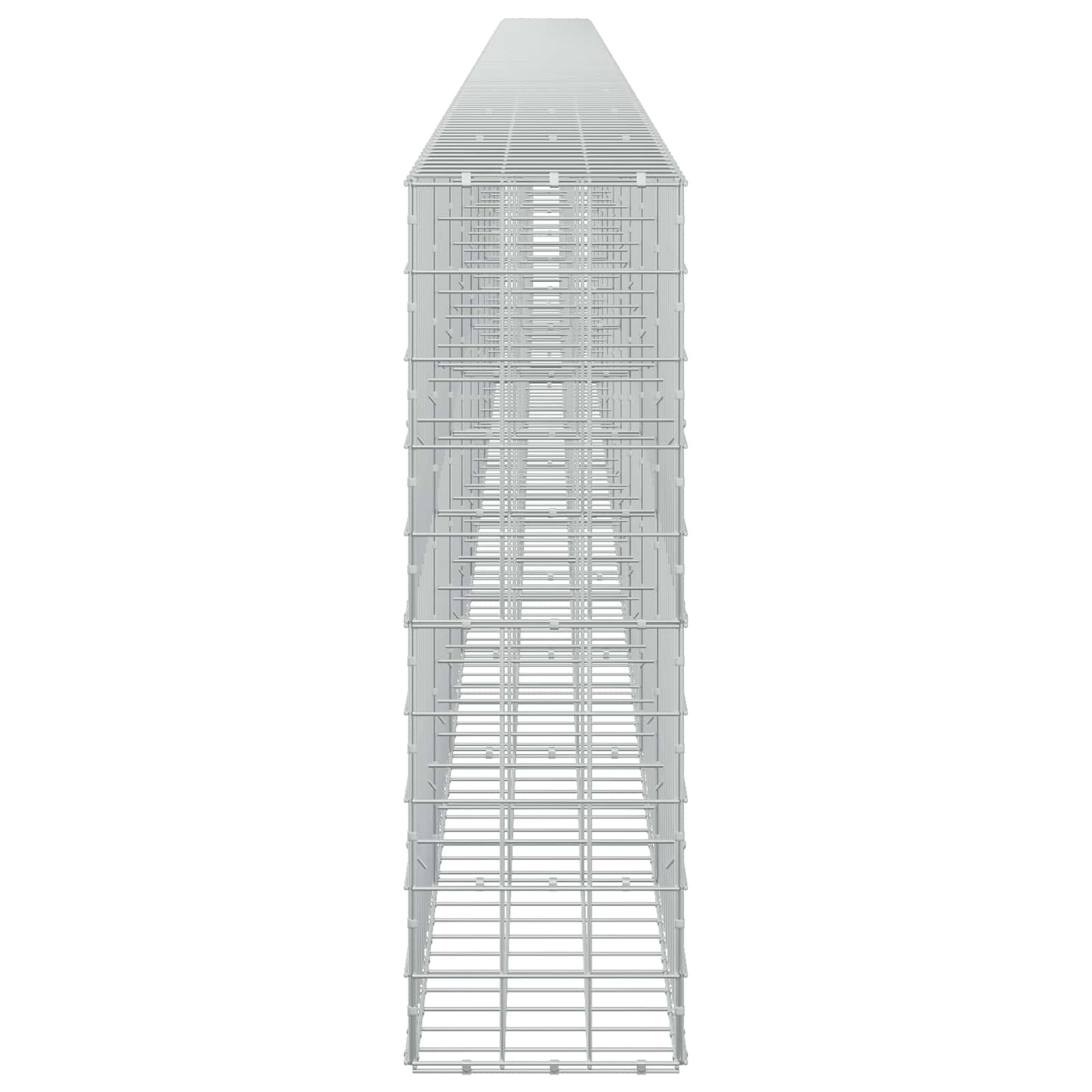 Gabion z žico 5 mm in mrežo 10x10 cm 1100x30x100 cm