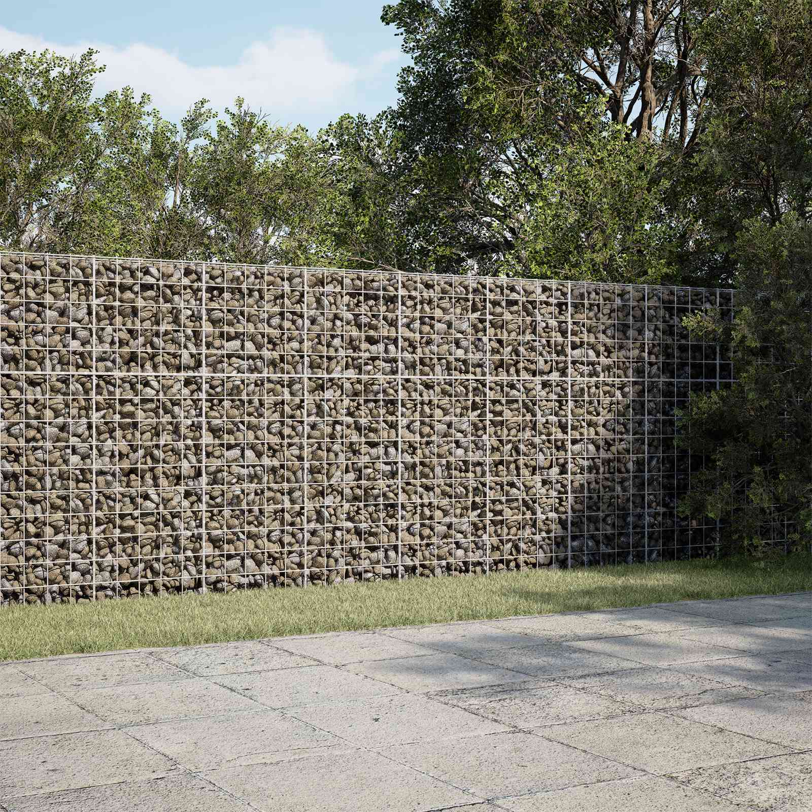VidaXL Gabions ar 5 mm stiepli