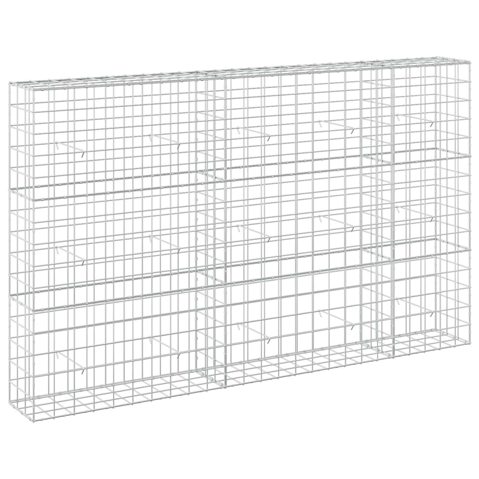 vidaXL Gabion s drátem 5 mm a síťkou 10x10 cm 250x30x150 cm