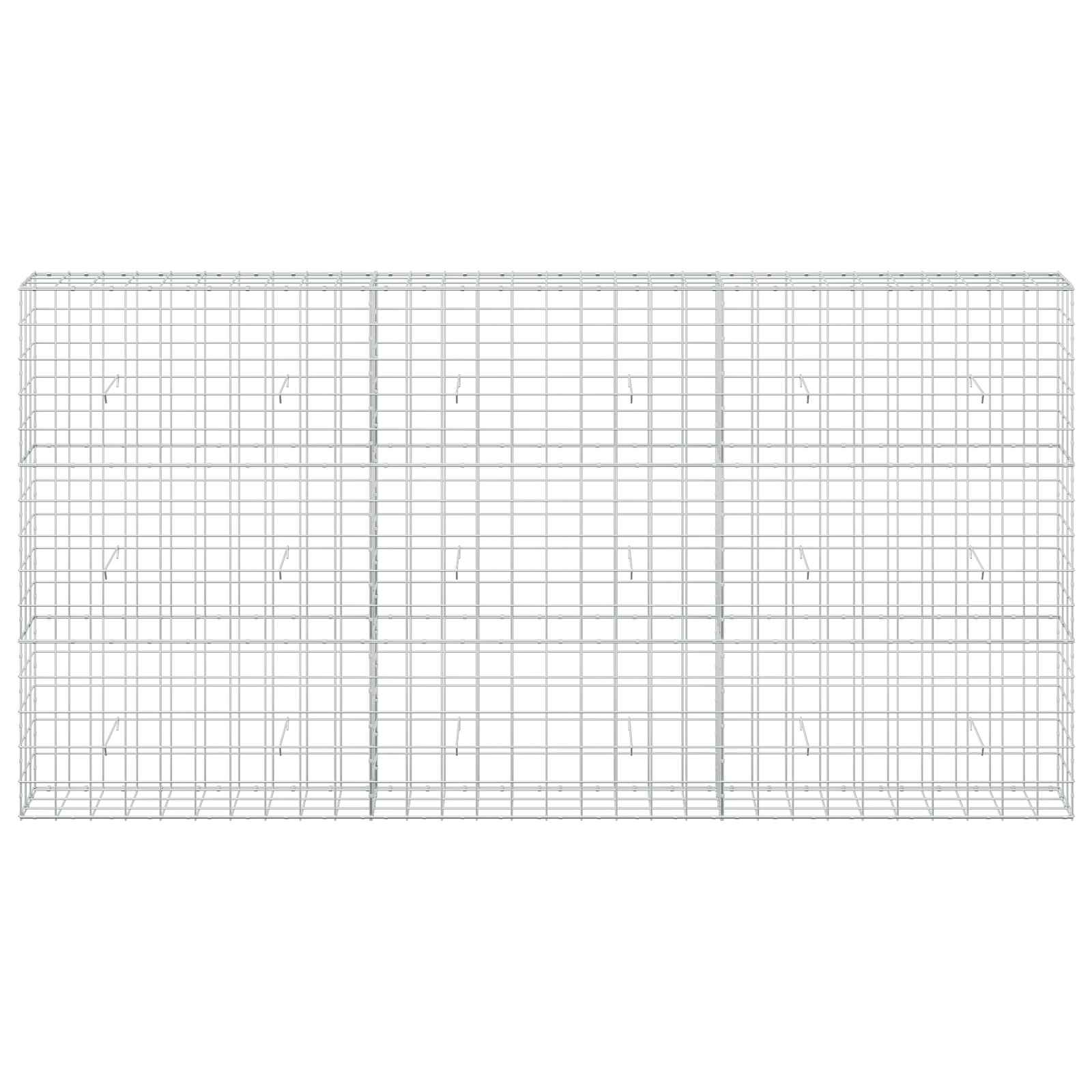 Gabion z žico 5 mm in mrežo 10x10 cm 300x30x150 cm