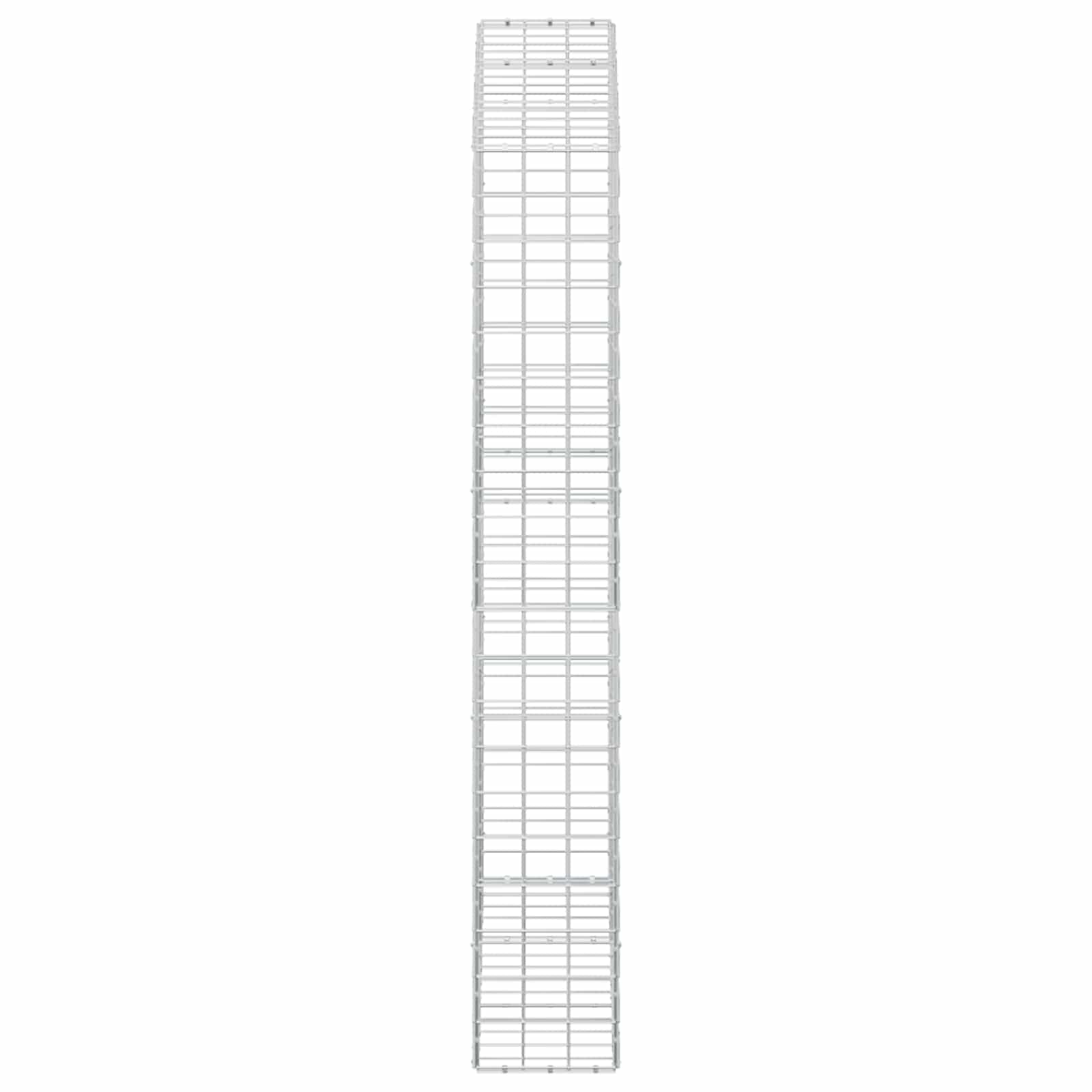 Gabion z žico 5 mm in mrežo 10x10 cm 150x30x200 cm