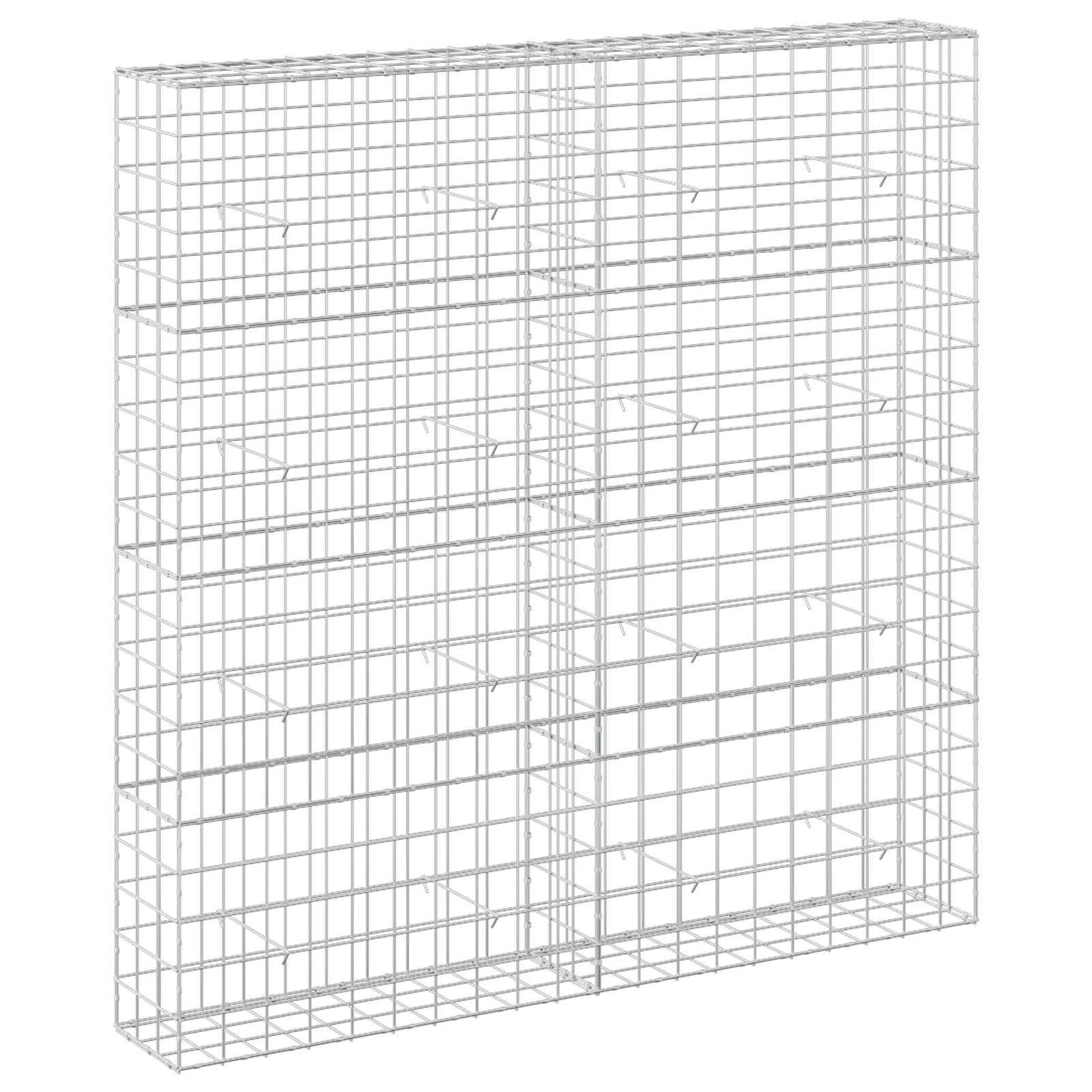 Gabion z žico 5 mm in mrežo 10x10 cm 200x30x200 cm