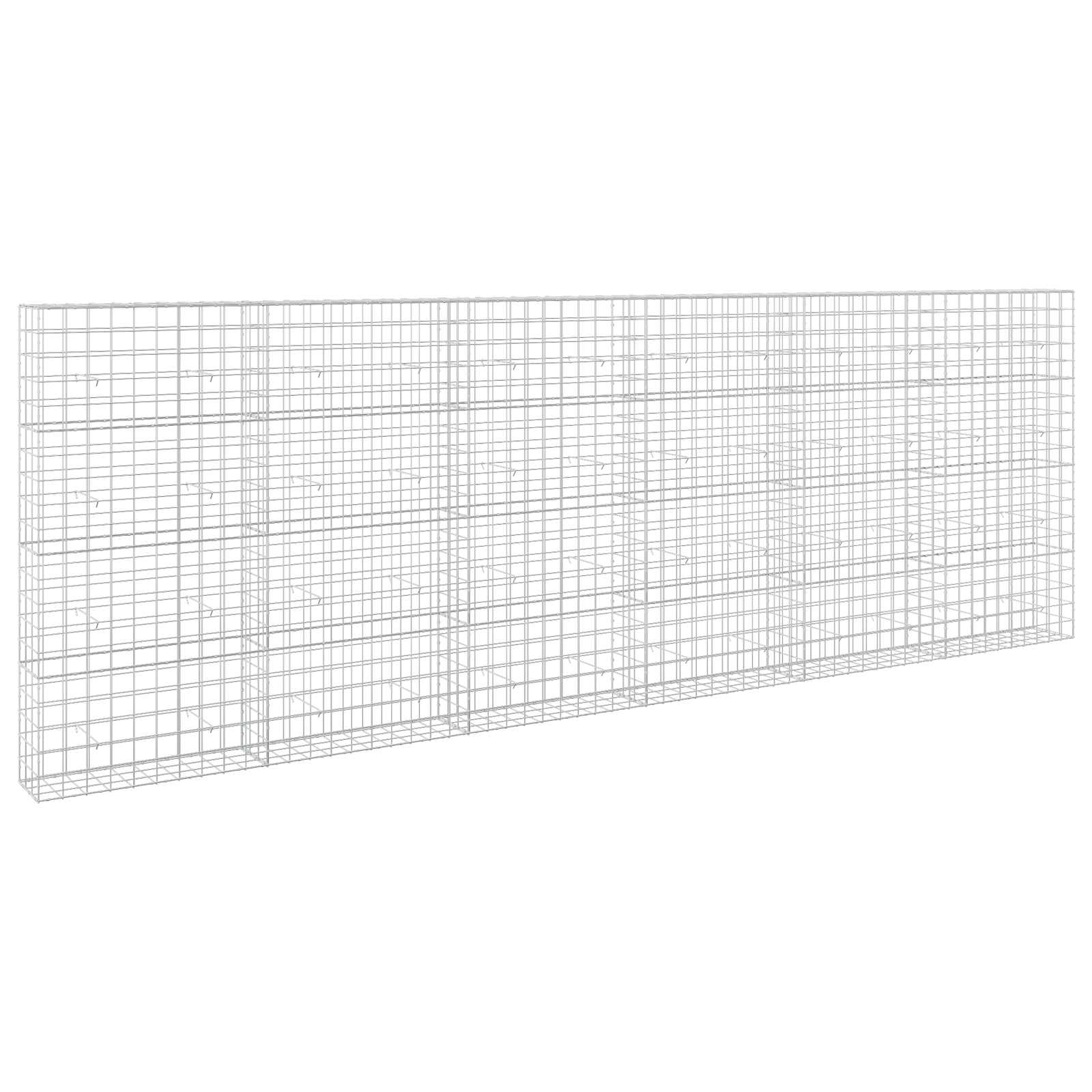 vidaXL Gabion s drátem 5 mm a síťkou 10x10 cm 600x30x200 cm
