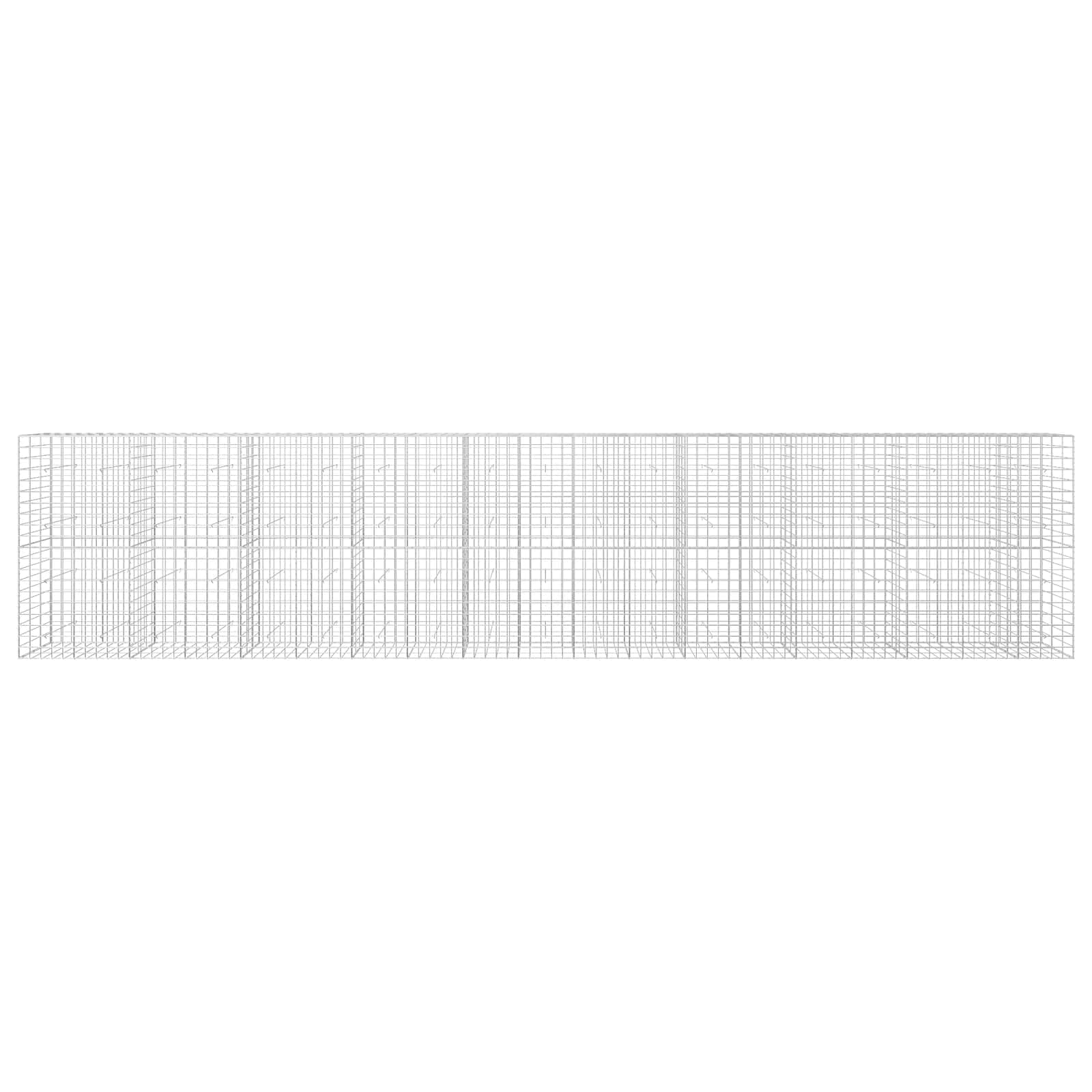 Gabion z žico 5 mm in mrežo 10x10 cm 950x30x200 cm