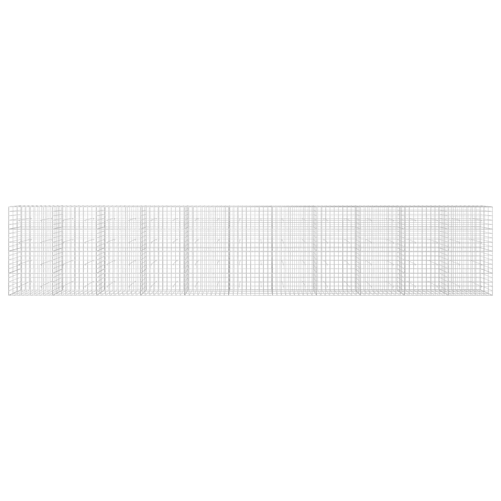 Gabion z žico 5 mm in mrežo 10x10 cm 1100x30x200 cm
