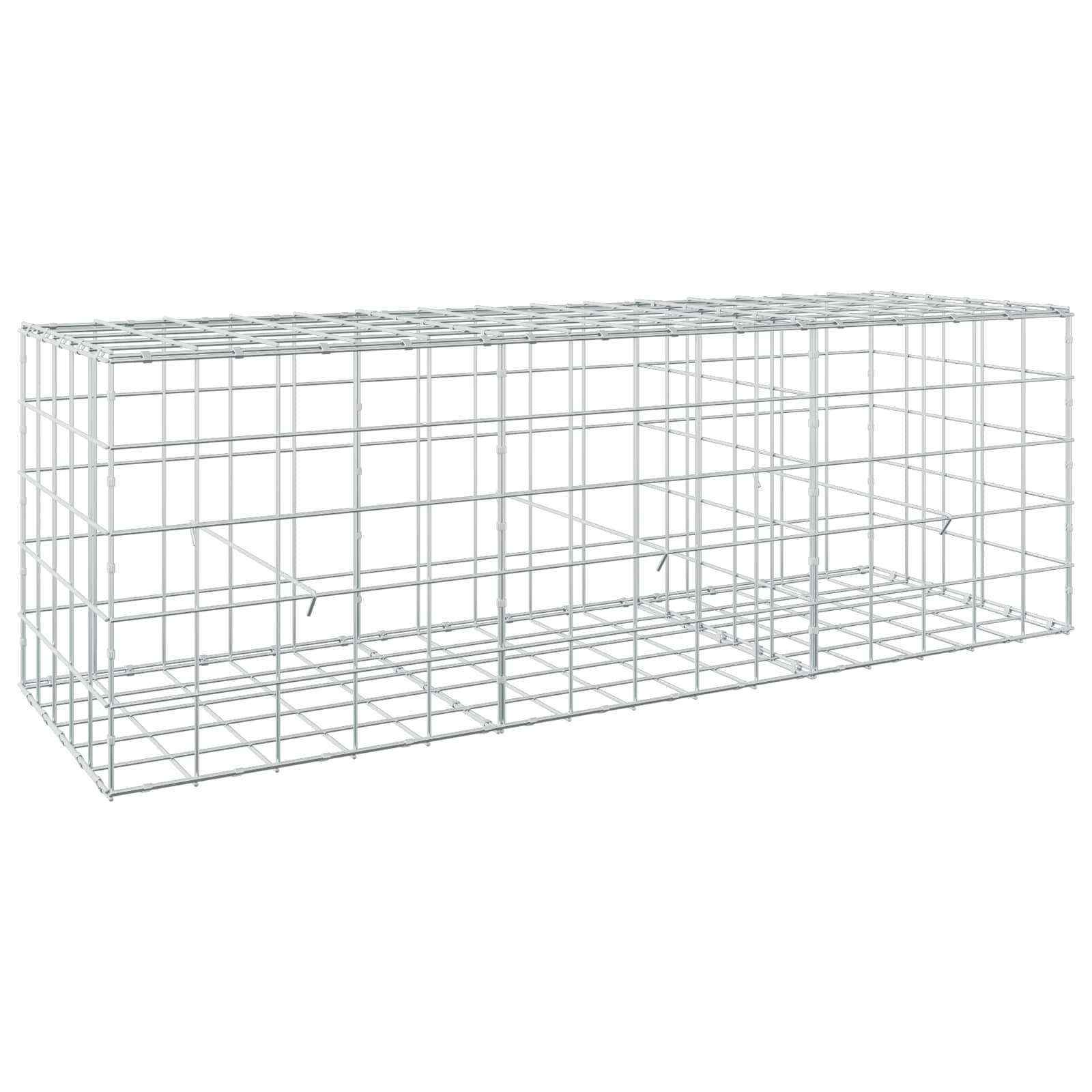 Gabion z žico 5 mm in mrežo 10x10 cm 150x50x50 cm