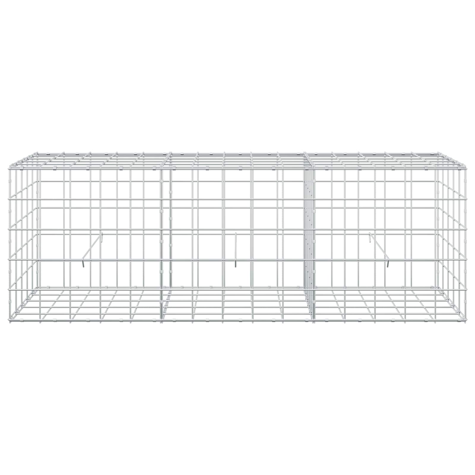 Gabion z žico 5 mm in mrežo 10x10 cm 150x50x50 cm