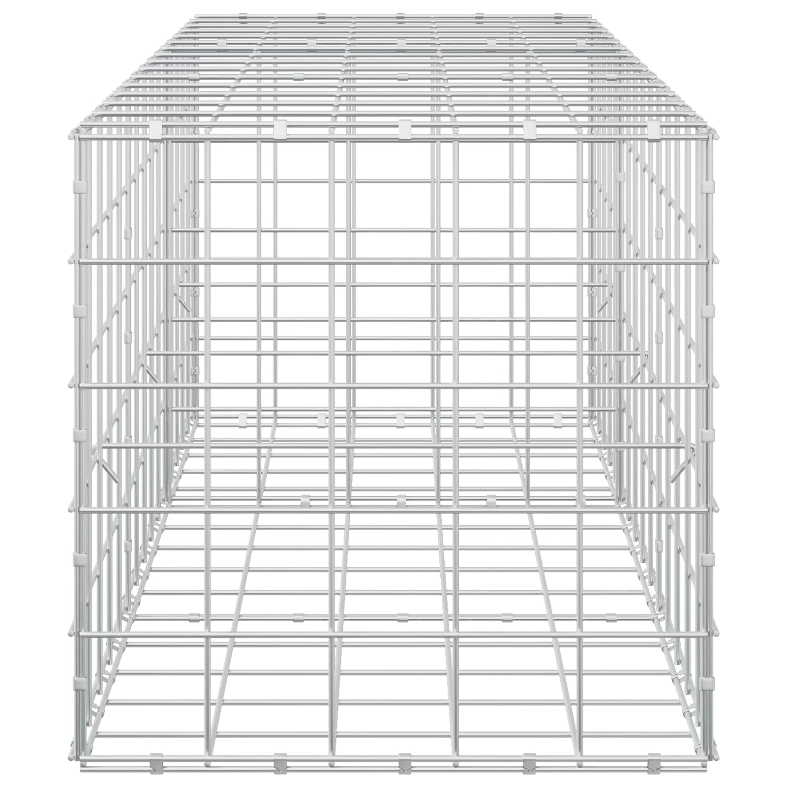 Gabion z žico 5 mm in mrežo 10x10 cm 150x50x50 cm