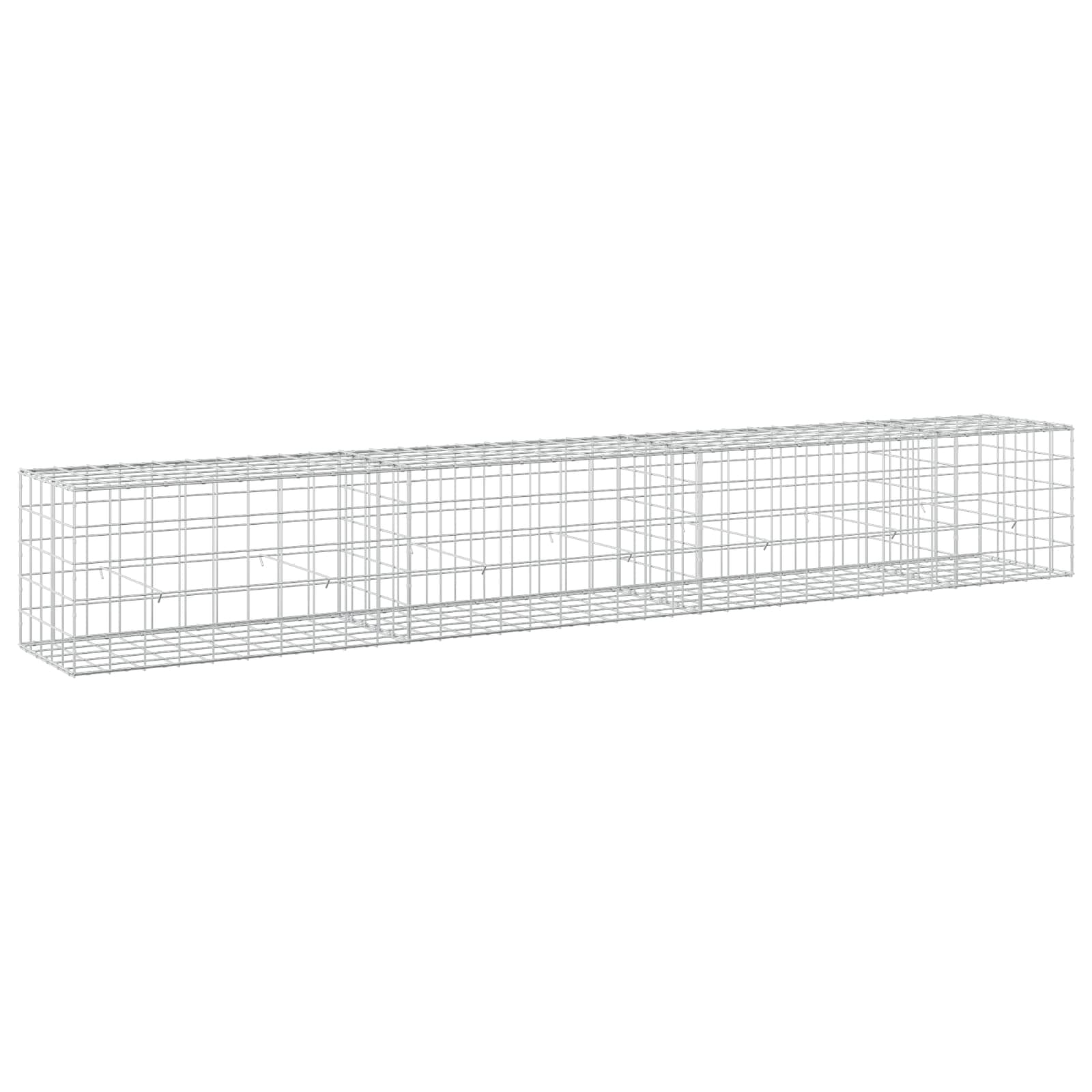vidaXL Gabion s drátem 5 mm a síťkou 10x10 cm 350x50x50 cm
