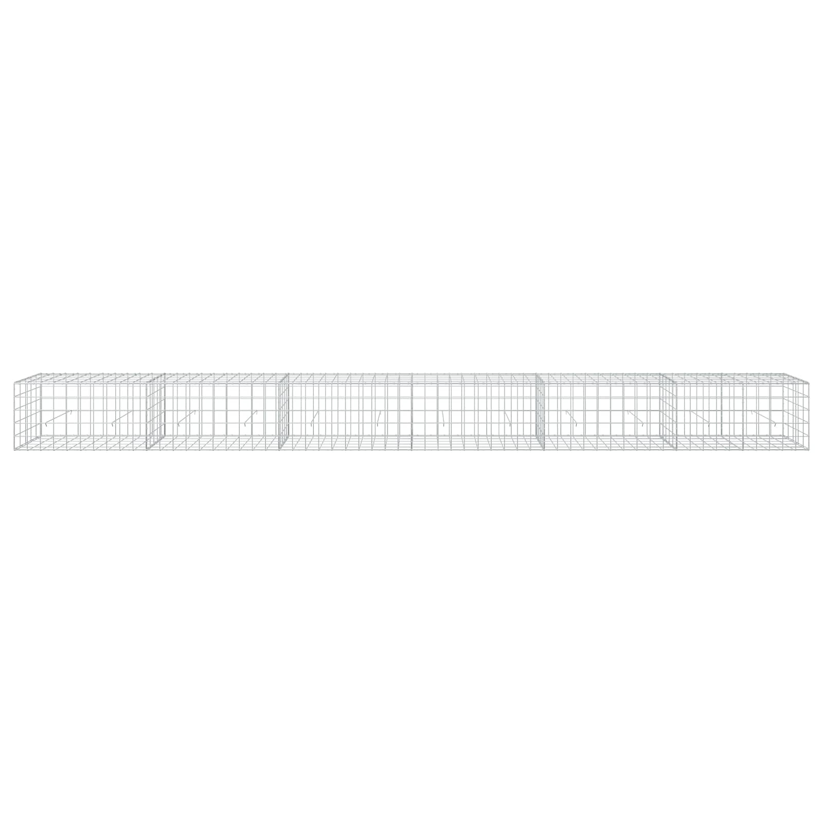 Gabion z žico 5 mm in mrežo 10x10 cm 600x50x50 cm