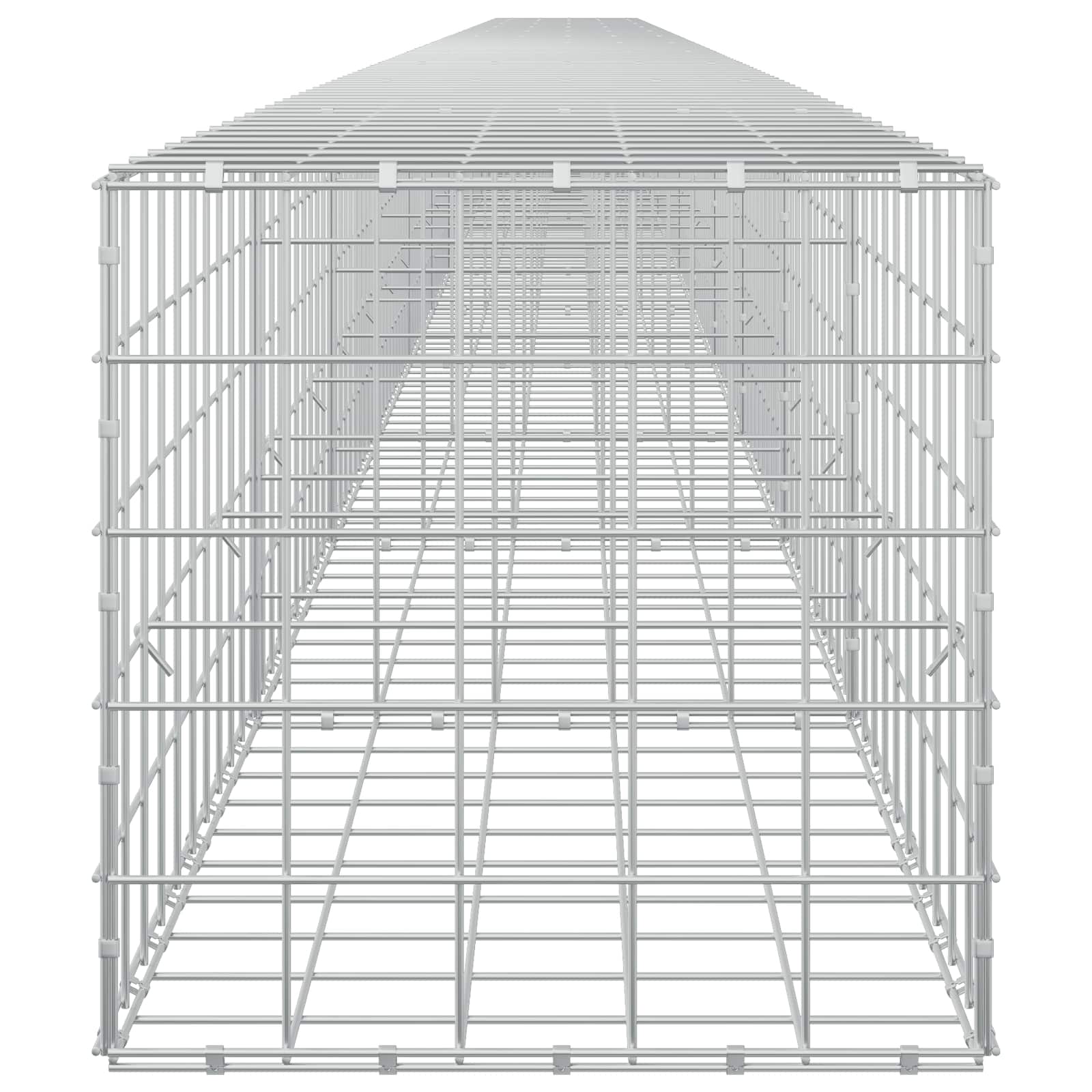 Gabion z žico 5 mm in mrežo 10x10 cm 1100x50x50 cm
