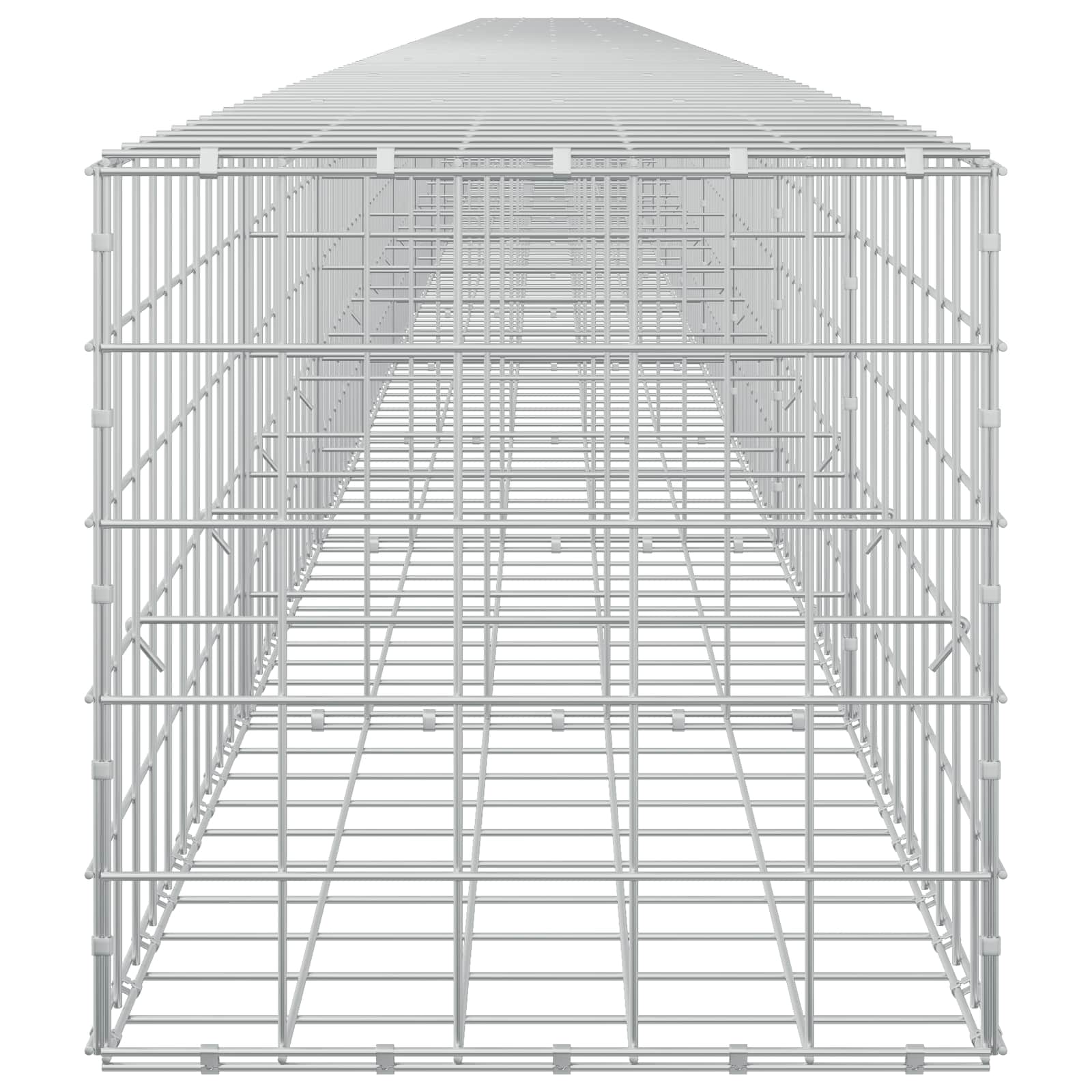 Gabion z žico 5 mm in mrežo 10x10 cm 1150x50x50 cm
