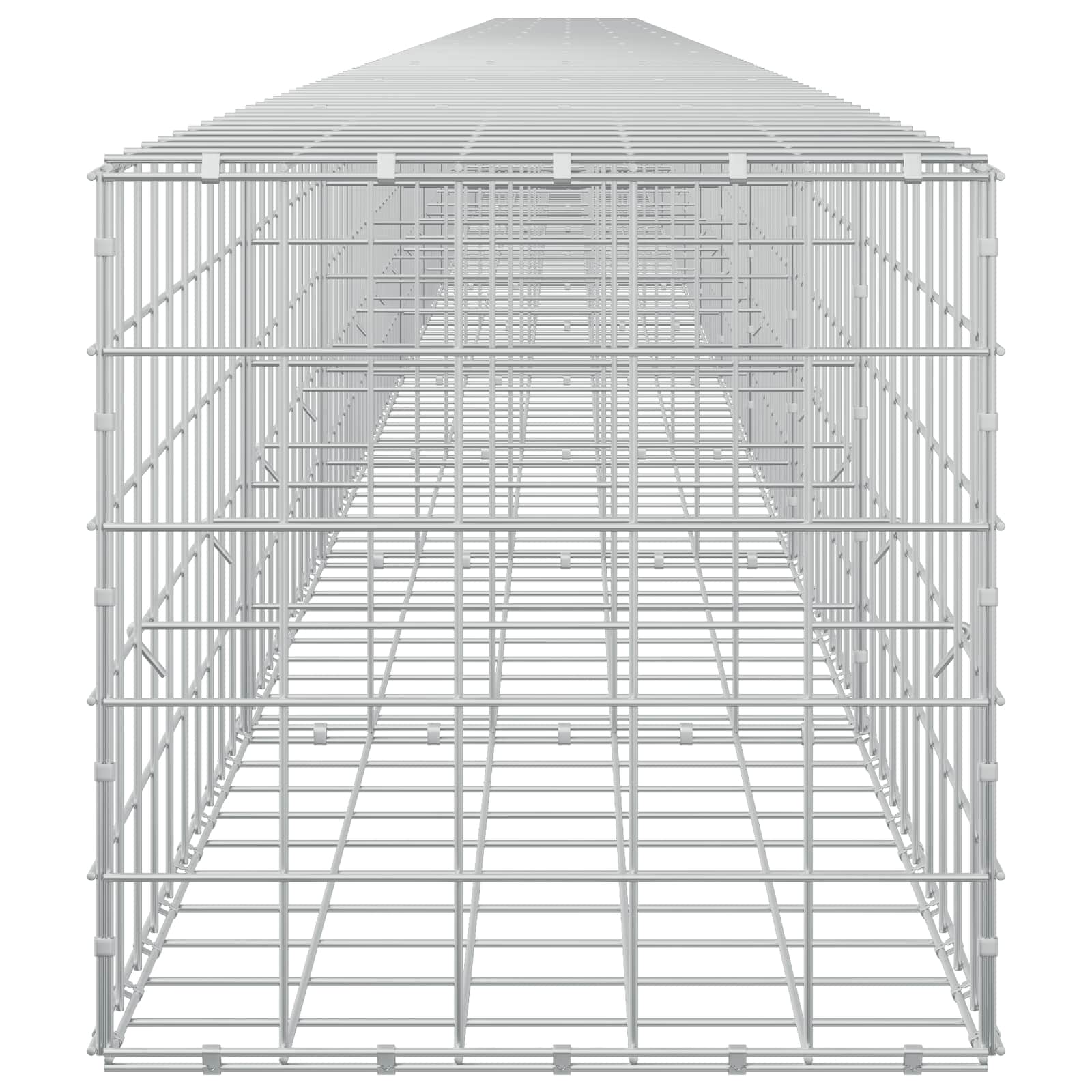 Gabion z žico 5 mm in mrežo 10x10 cm 1200x50x50 cm