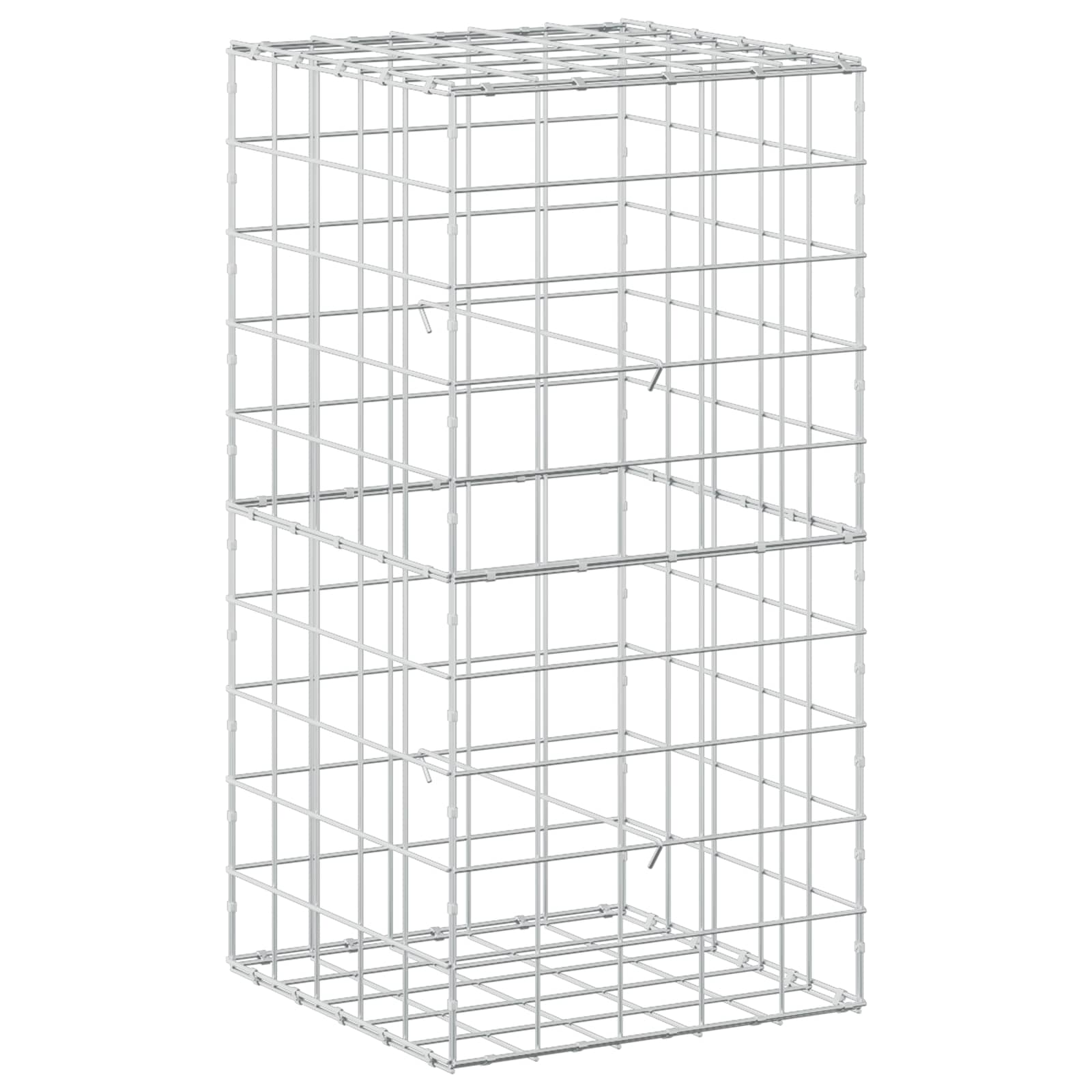 Gabion z žico 5 mm in mrežo 10x10 cm 50x50x100 cm
