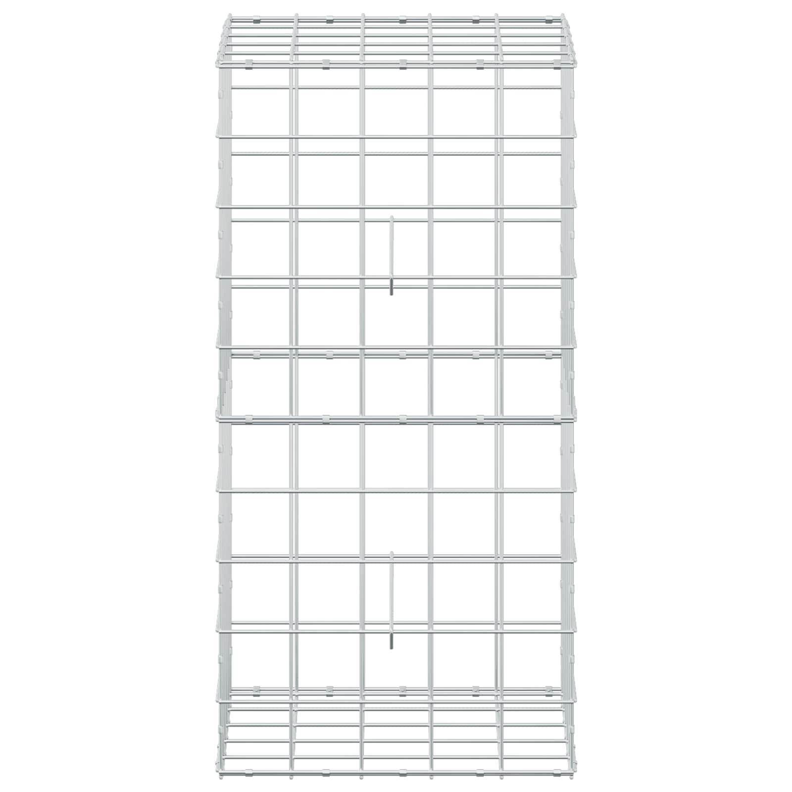 Gabion z žico 5 mm in mrežo 10x10 cm 50x50x100 cm
