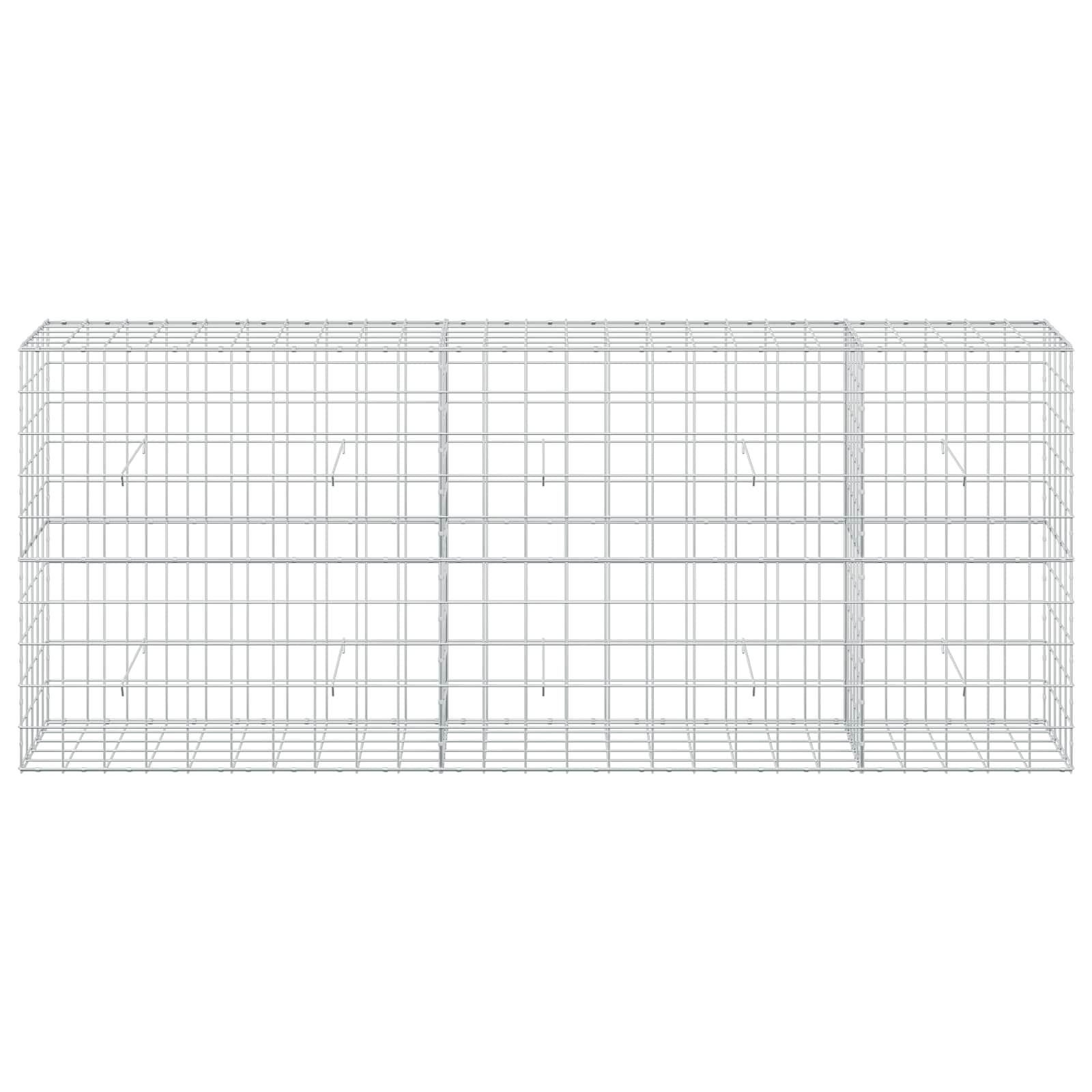 Gabion z žico 5 mm in mrežo 10x10 cm 250x50x100 cm