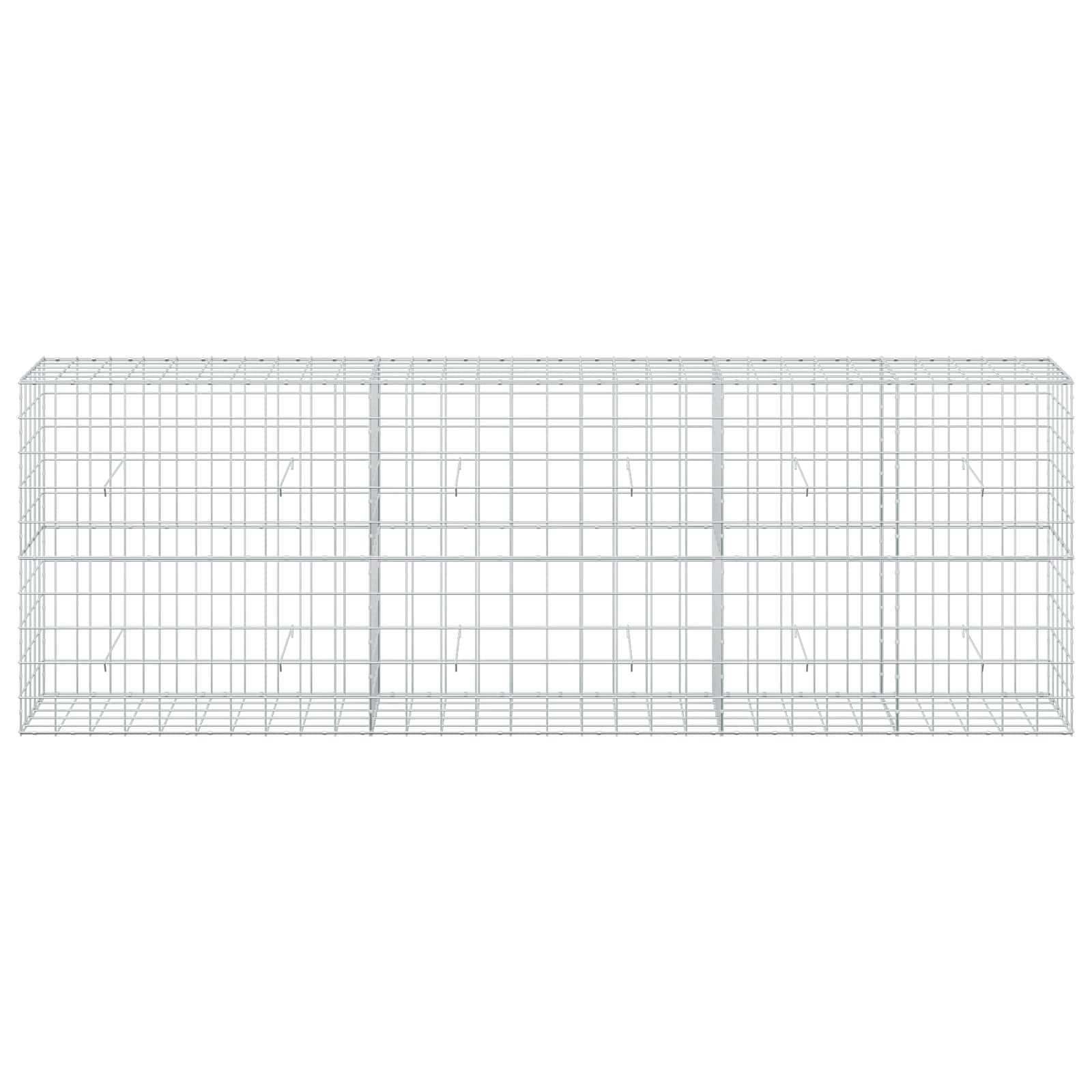 Gabion z žico 5 mm in mrežo 10x10 cm 300x50x100 cm