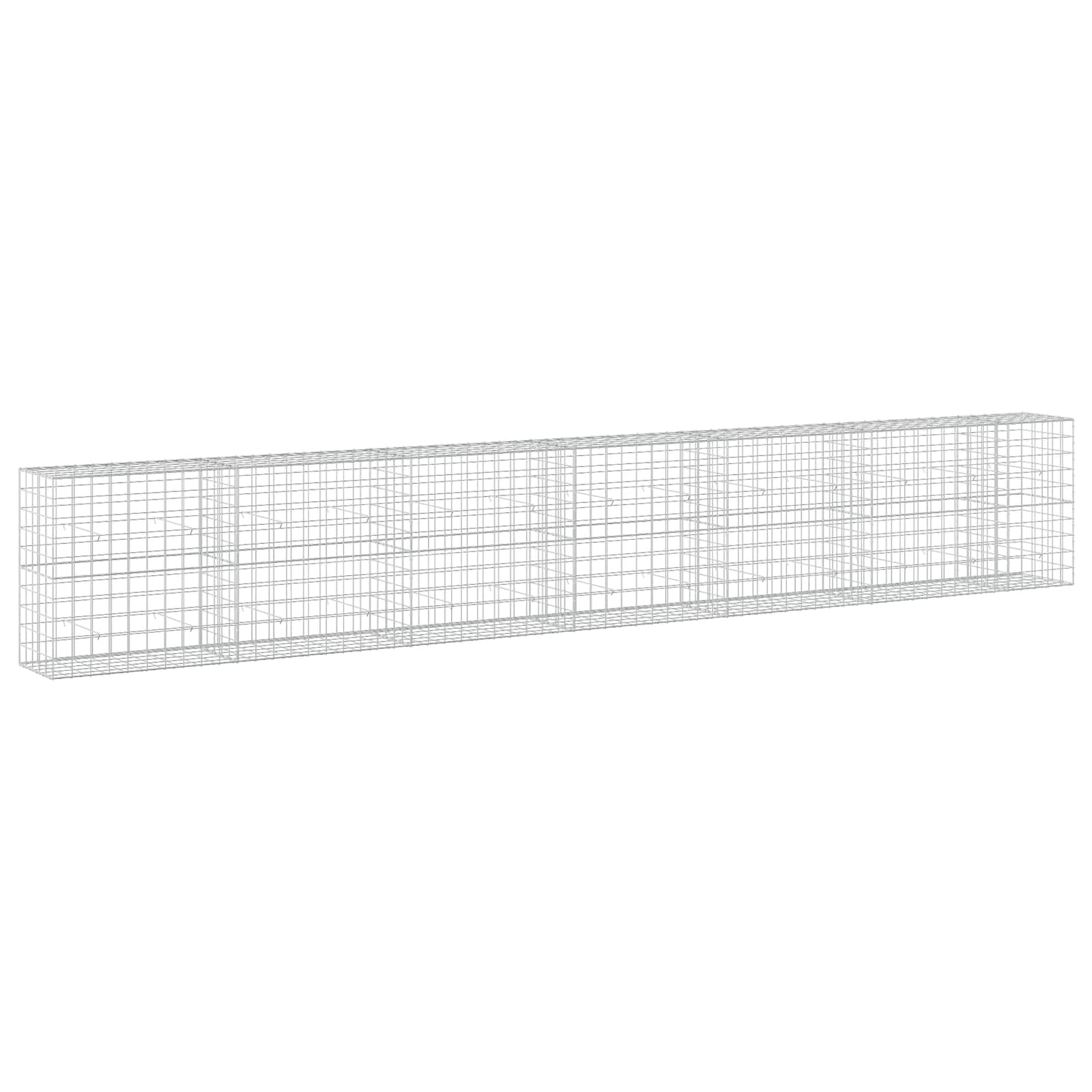 Gabion z žico 5 mm in mrežo 10x10 cm 650x50x100 cm