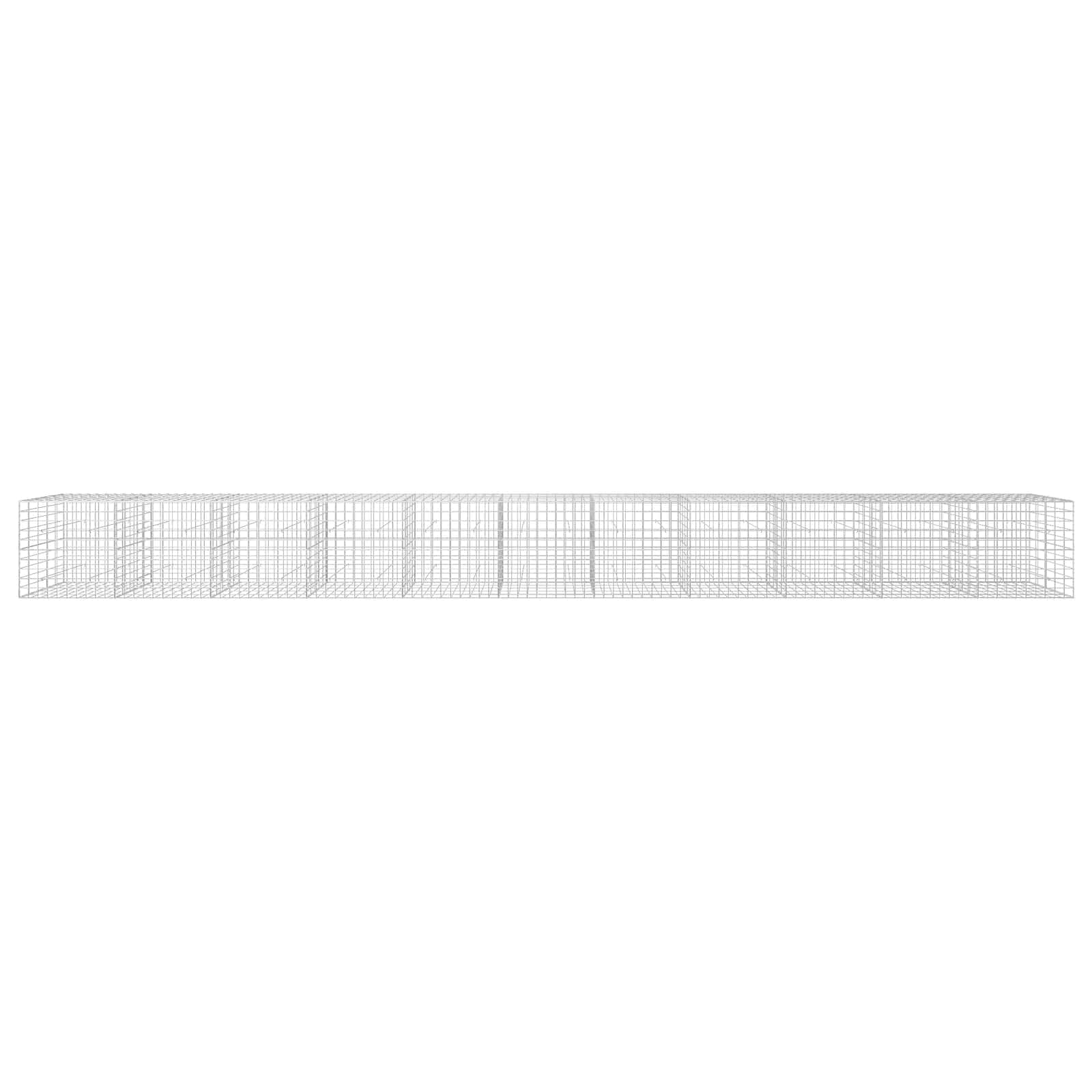 Gabion z žico 5 mm in mrežo 10x10 cm 1100x50x100 cm