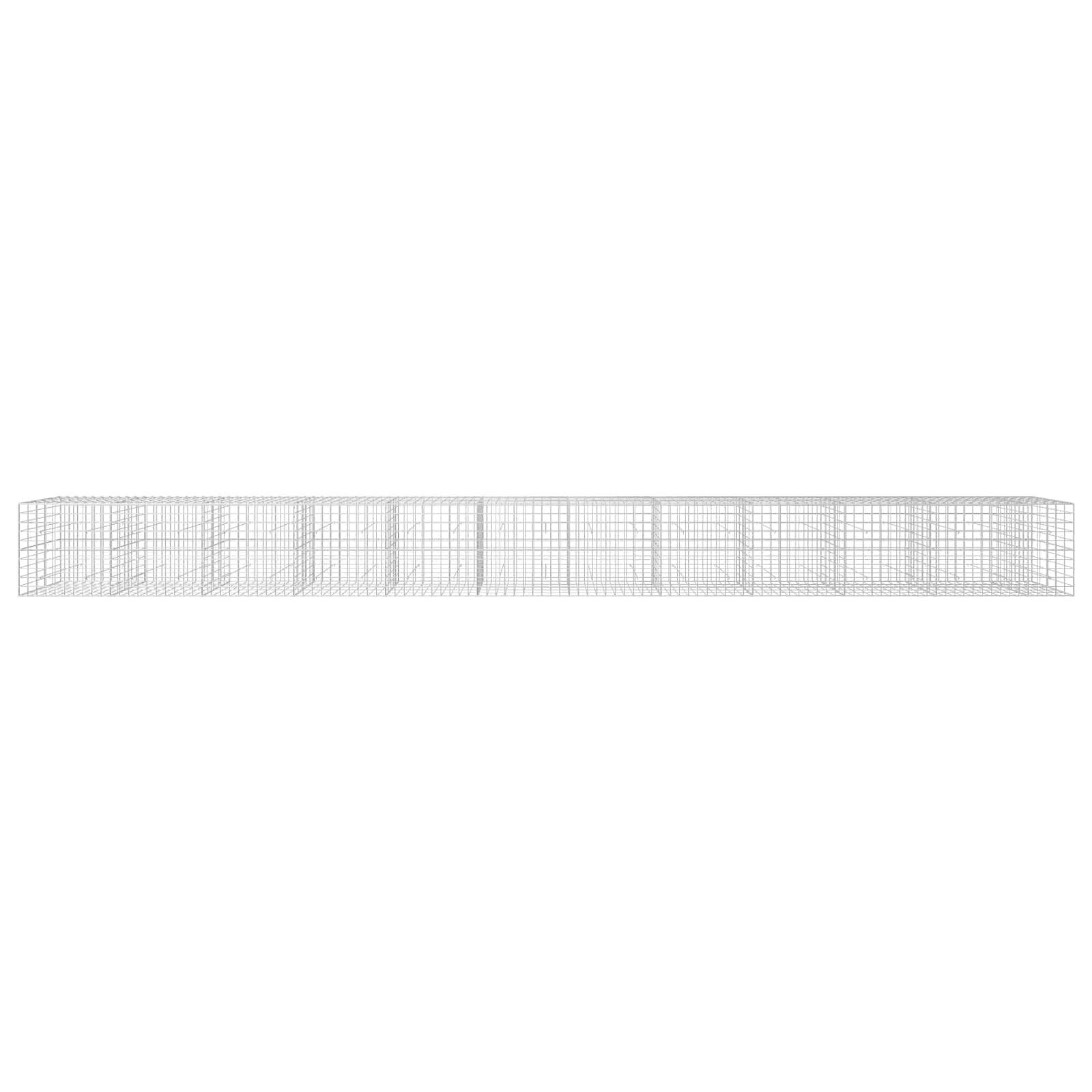 Gabion z žico 5 mm in mrežo 10x10 cm 1150x50x100 cm