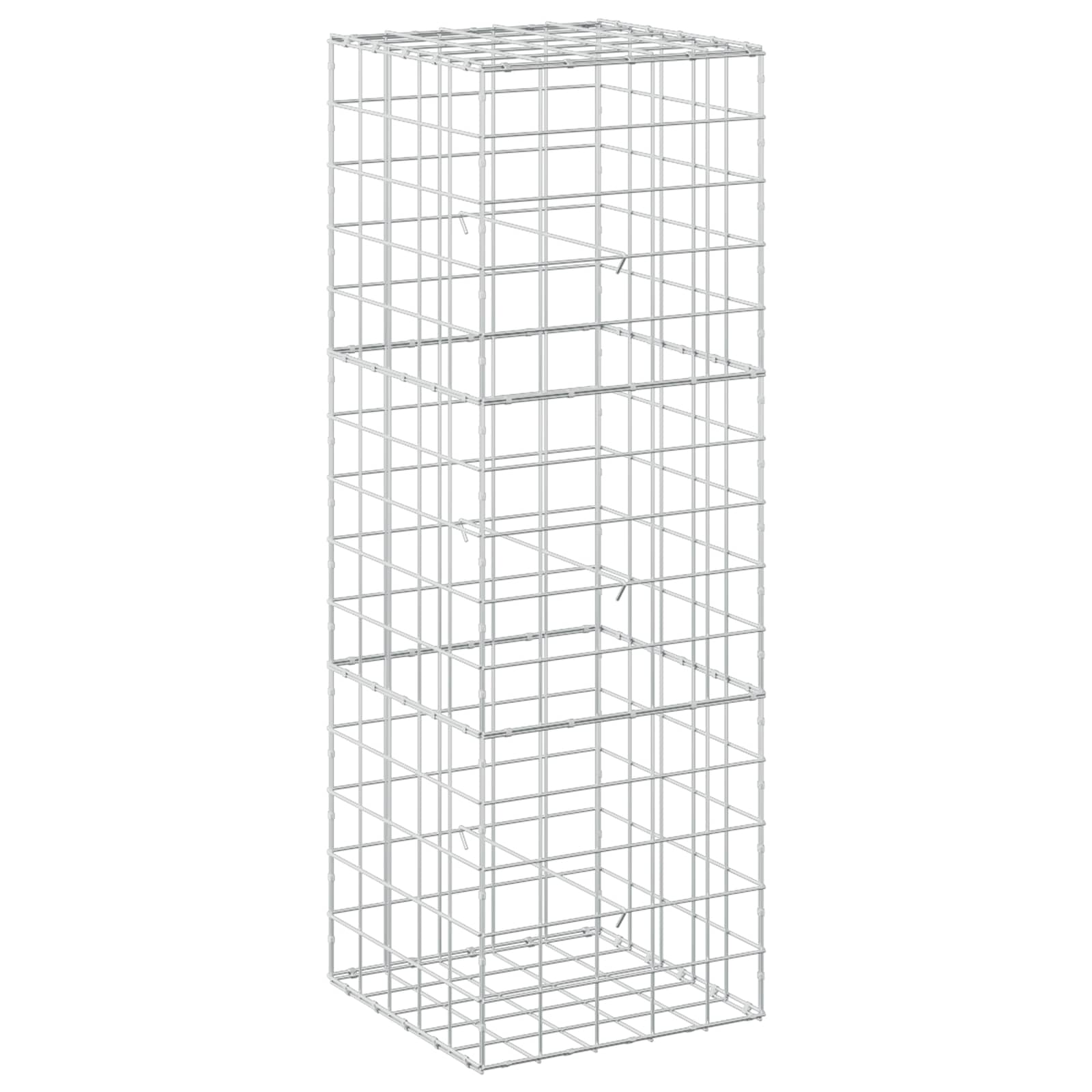 Gabion z žico 5 mm in mrežo 10x10 cm 50x50x150 cm
