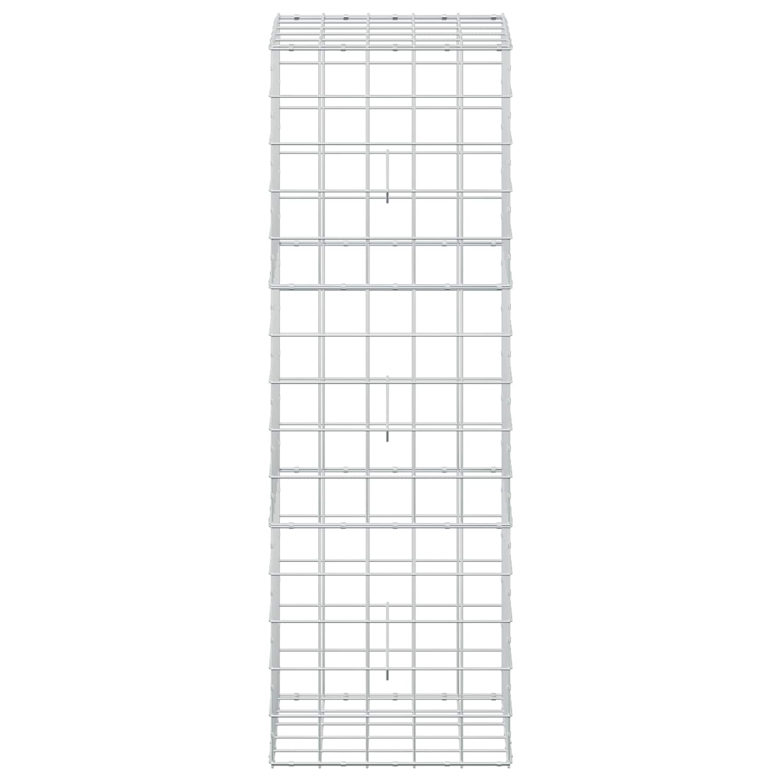 Gabion z žico 5 mm in mrežo 10x10 cm 50x50x150 cm