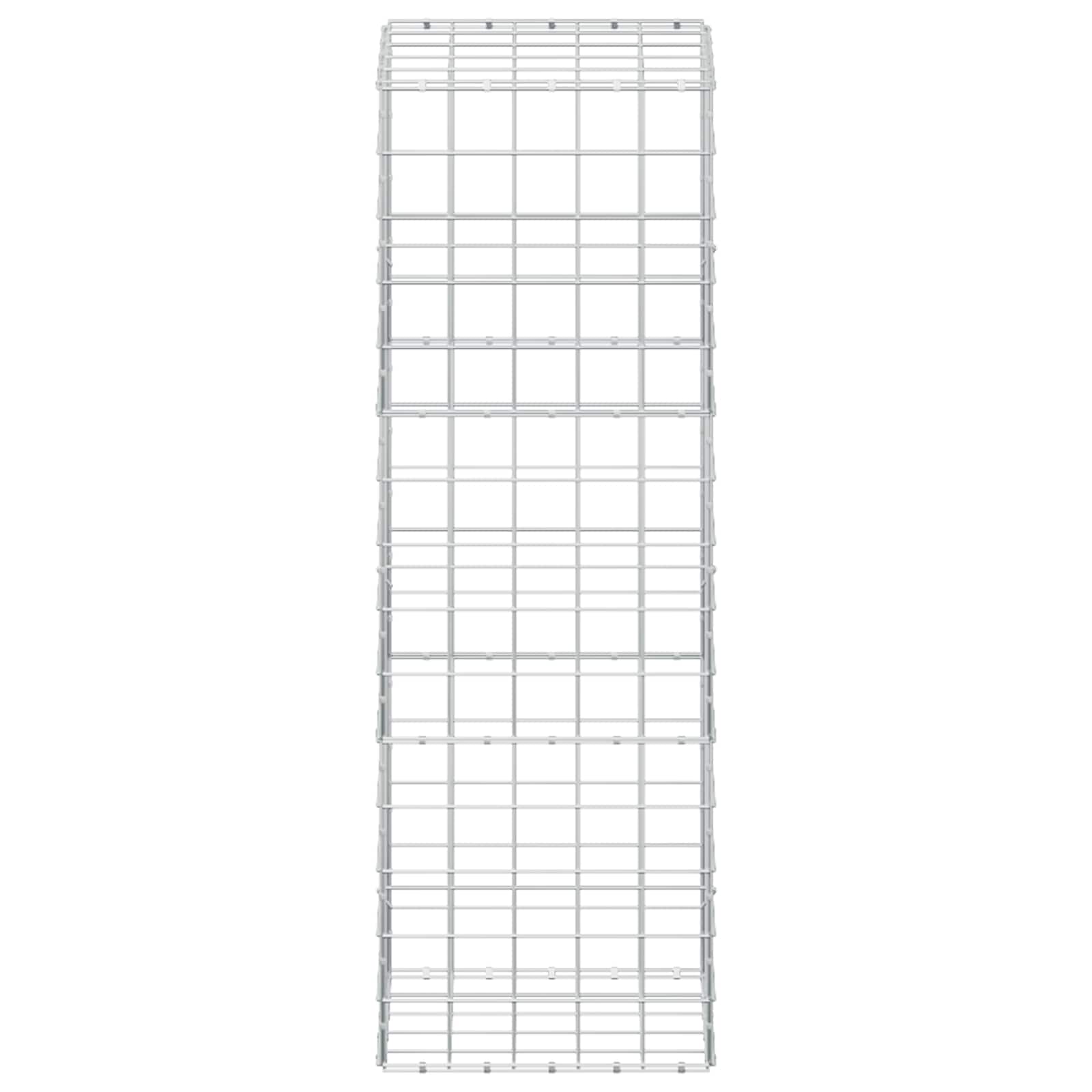 Gabion z žico 5 mm in mrežo 10x10 cm 50x50x150 cm
