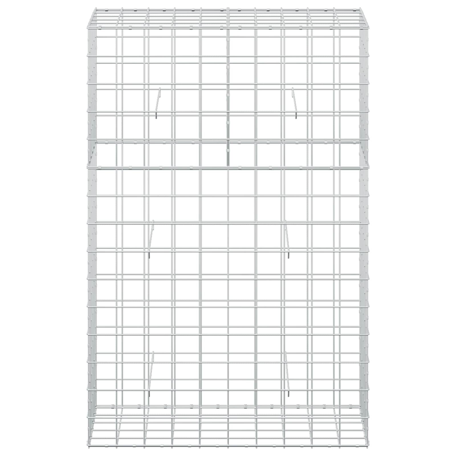 Gabion z žico 5 mm in mrežo 10x10 cm 100x50x150 cm