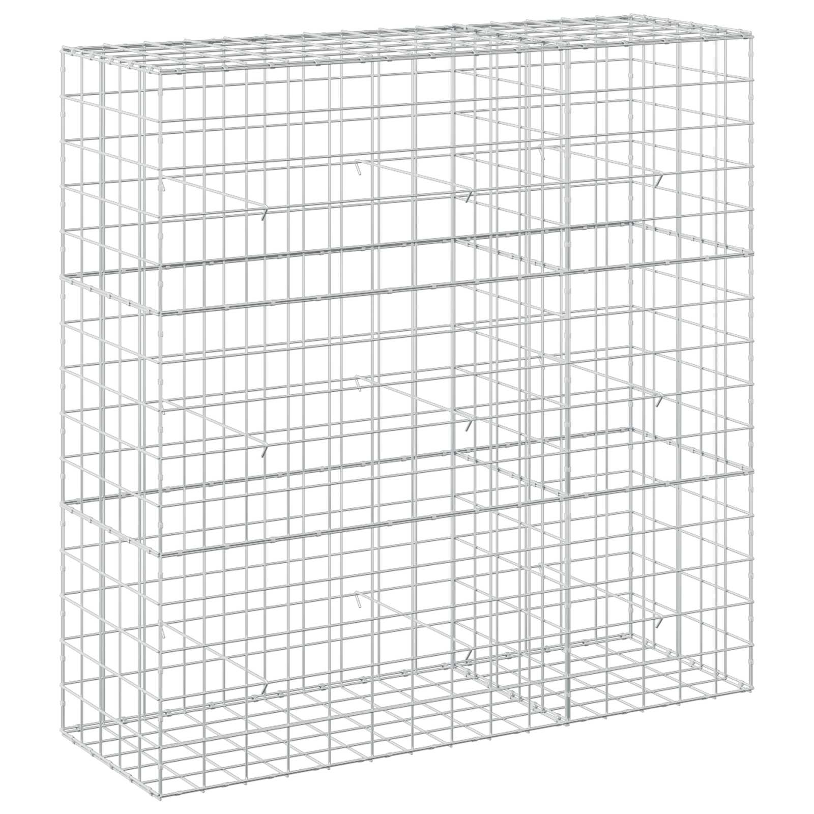 Gabion z žico 5 mm in mrežo 10x10 cm 150x50x150 cm