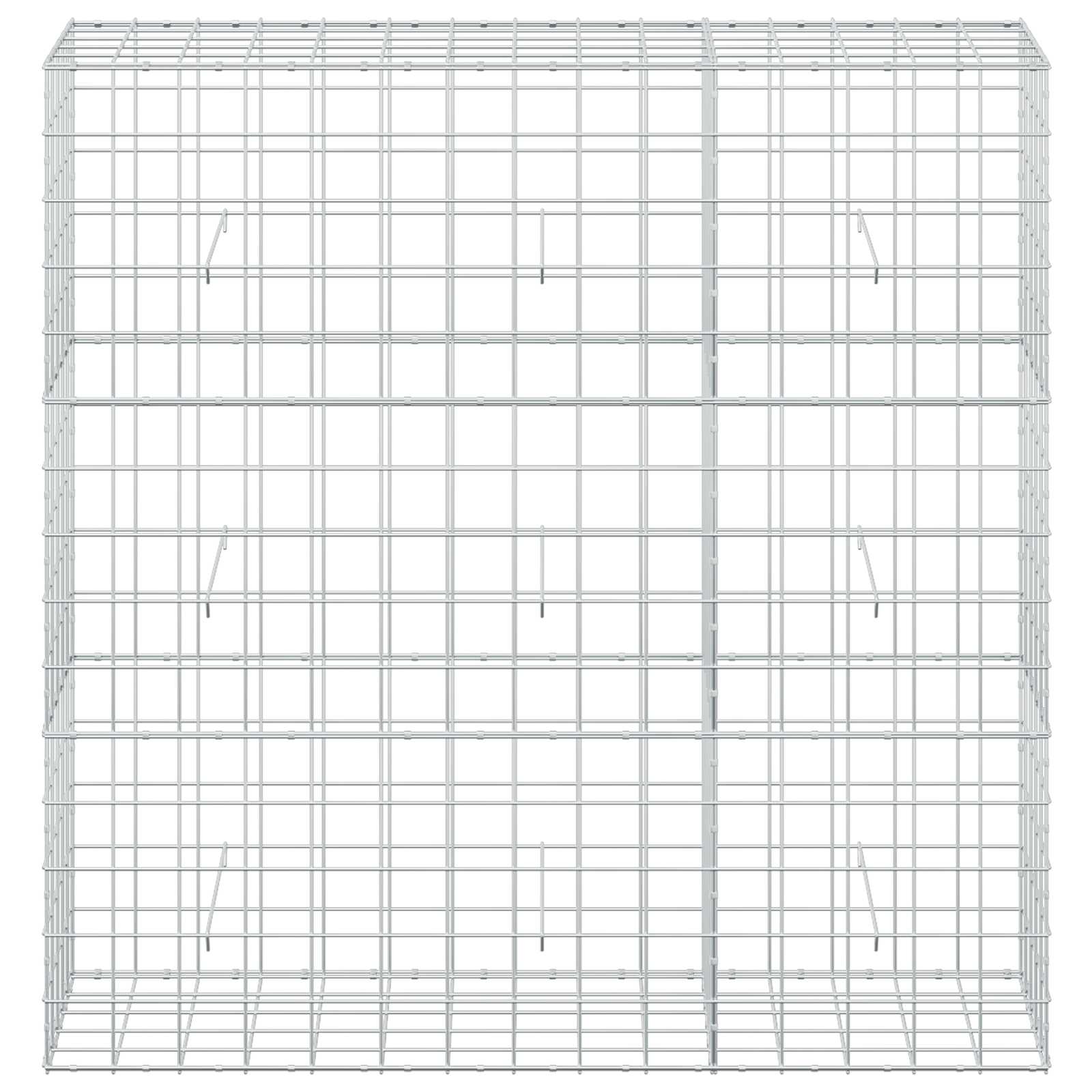 Gabion z žico 5 mm in mrežo 10x10 cm 150x50x150 cm