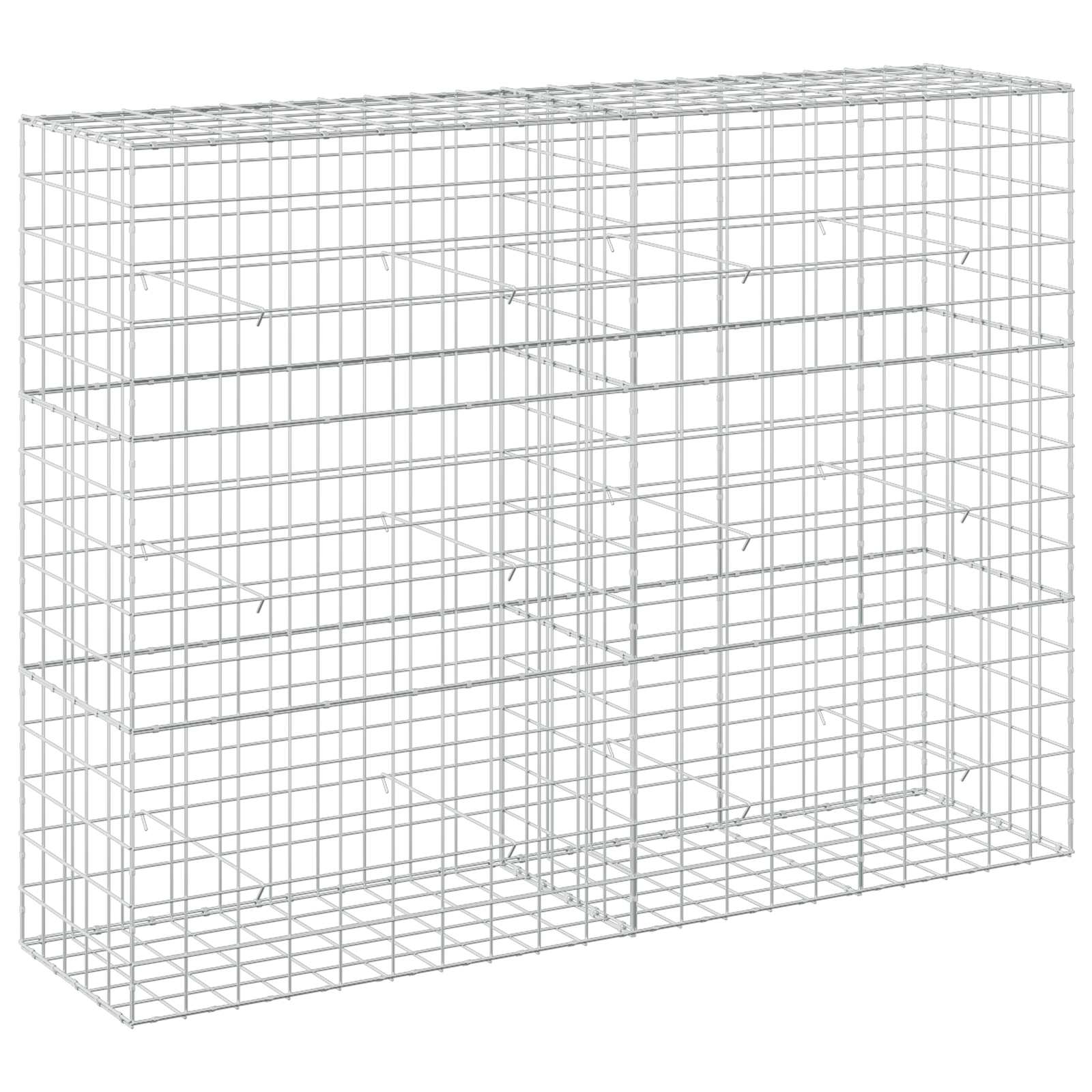 Gabion z žico 5 mm in mrežo 10x10 cm 200x50x150 cm