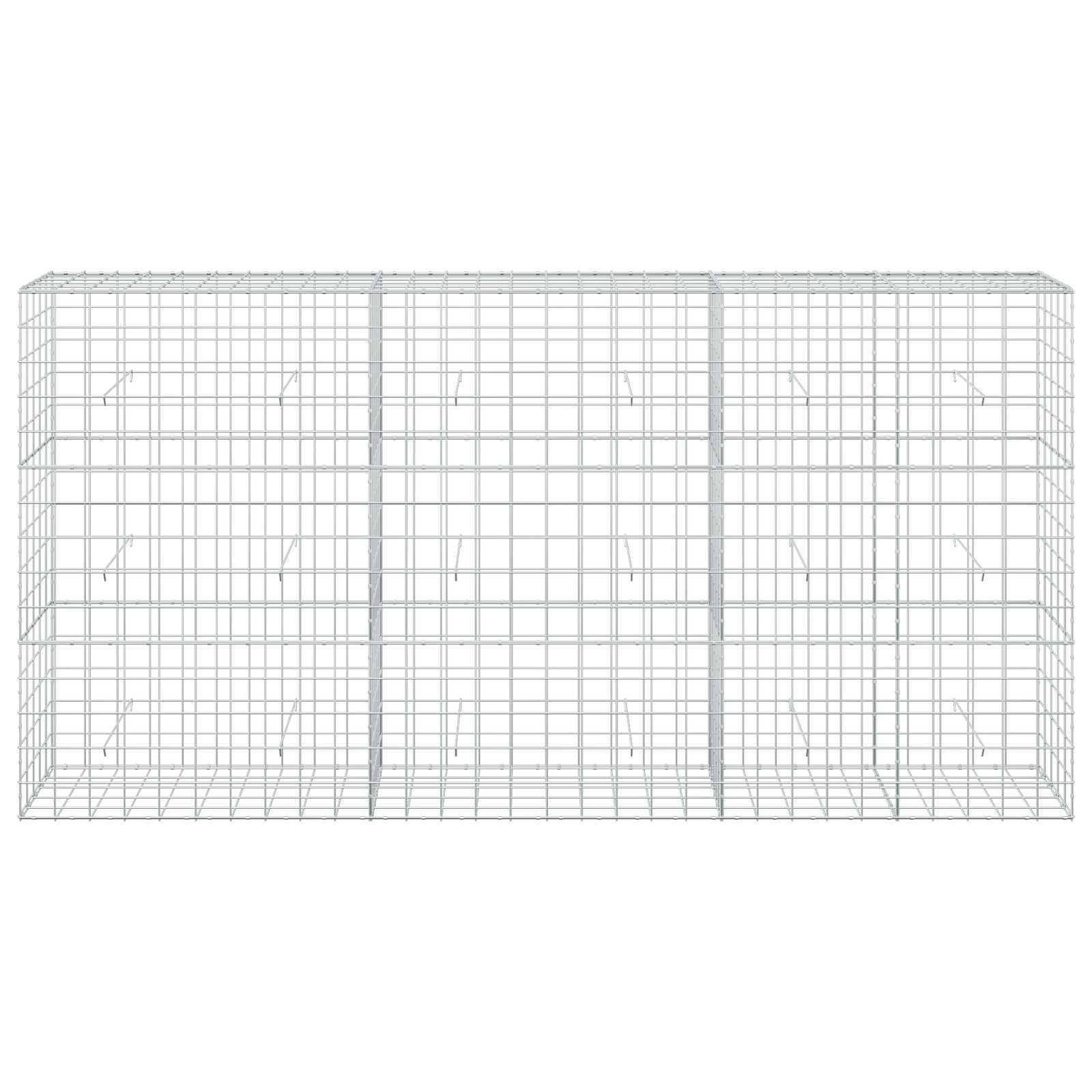 Gabion z žico 5 mm in mrežo 10x10 cm 300x50x150 cm