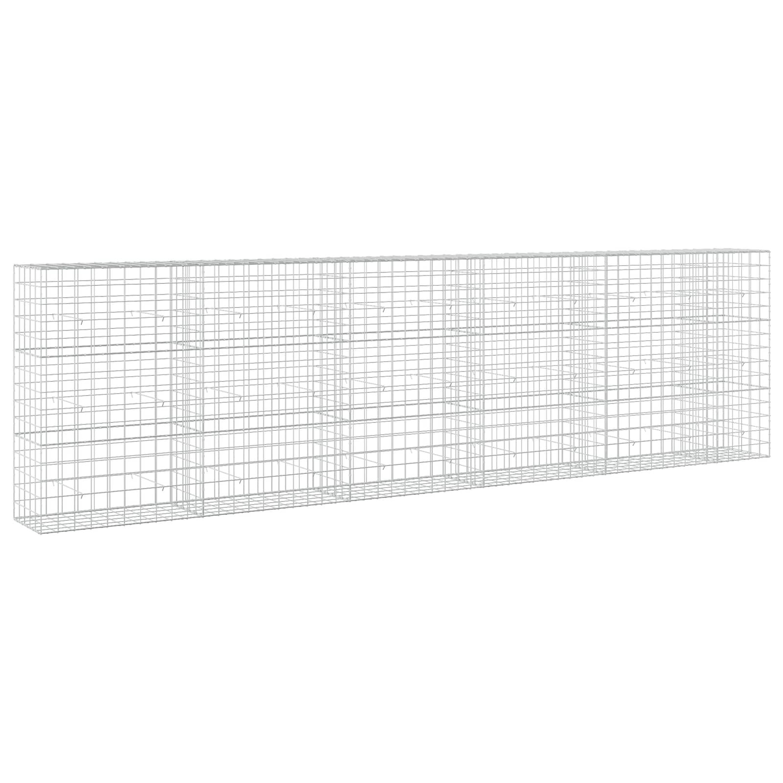 vidaXL Gabion s drátem 5 mm a síťkou 10x10 cm 550x50x150 cm
