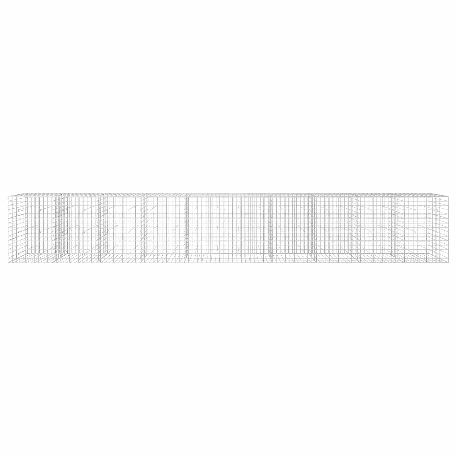 Gabion z žico 5 mm in mrežo 10x10 cm 1000x50x150 cm
