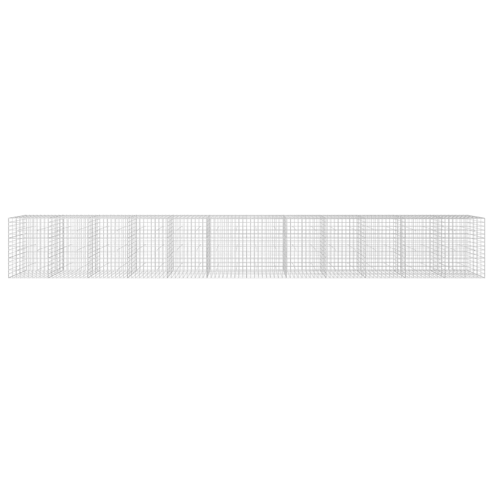 Gabion z žico 5 mm in mrežo 10x10 cm 1200x50x150 cm