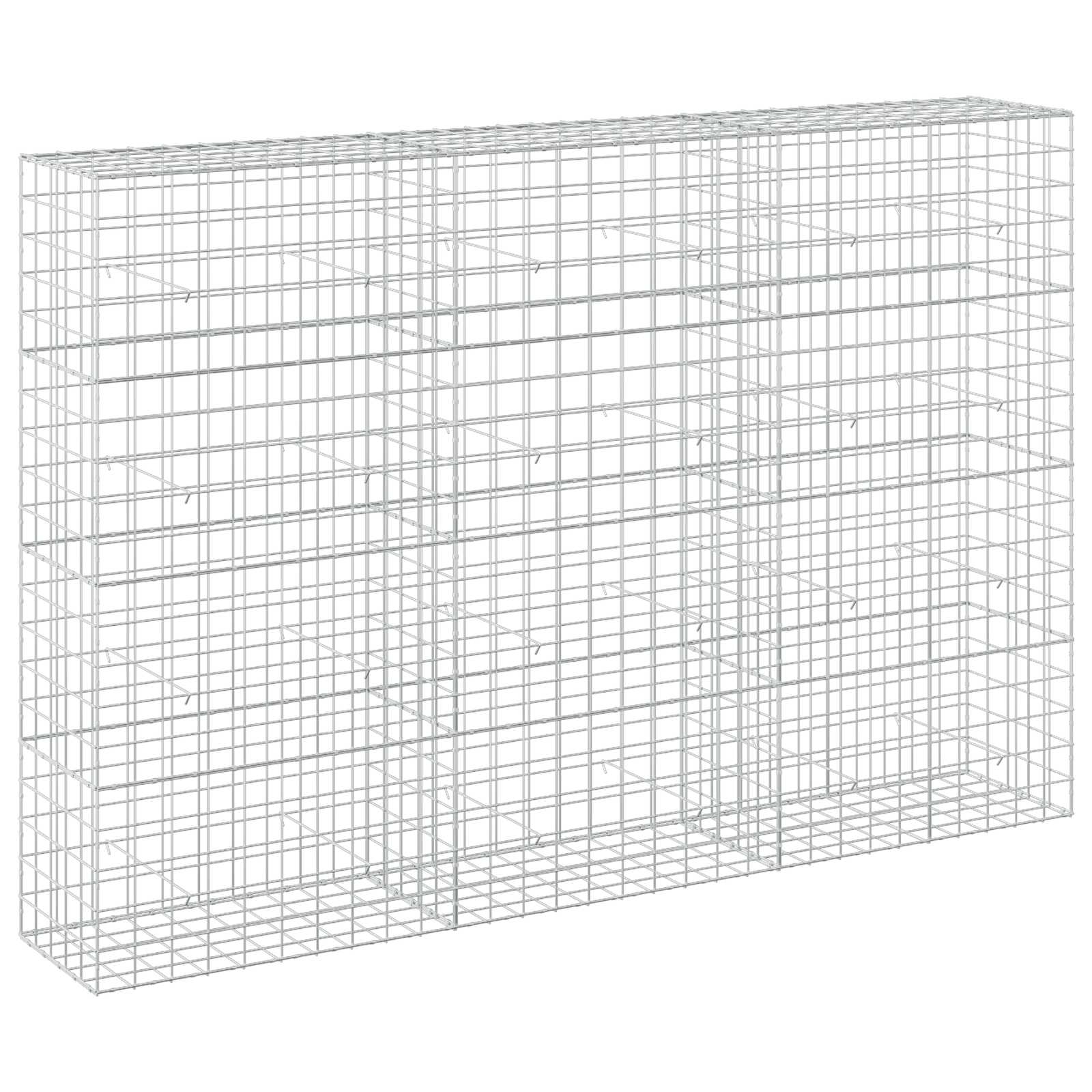 vidaXL Gabion cu Fir de 5 mm și Plasă de 10x10 cm 300x50x200 cm