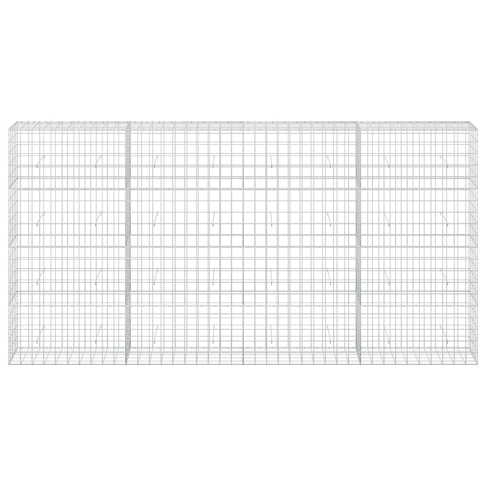Gabion z žico 5 mm in mrežo 10x10 cm 400x50x200 cm