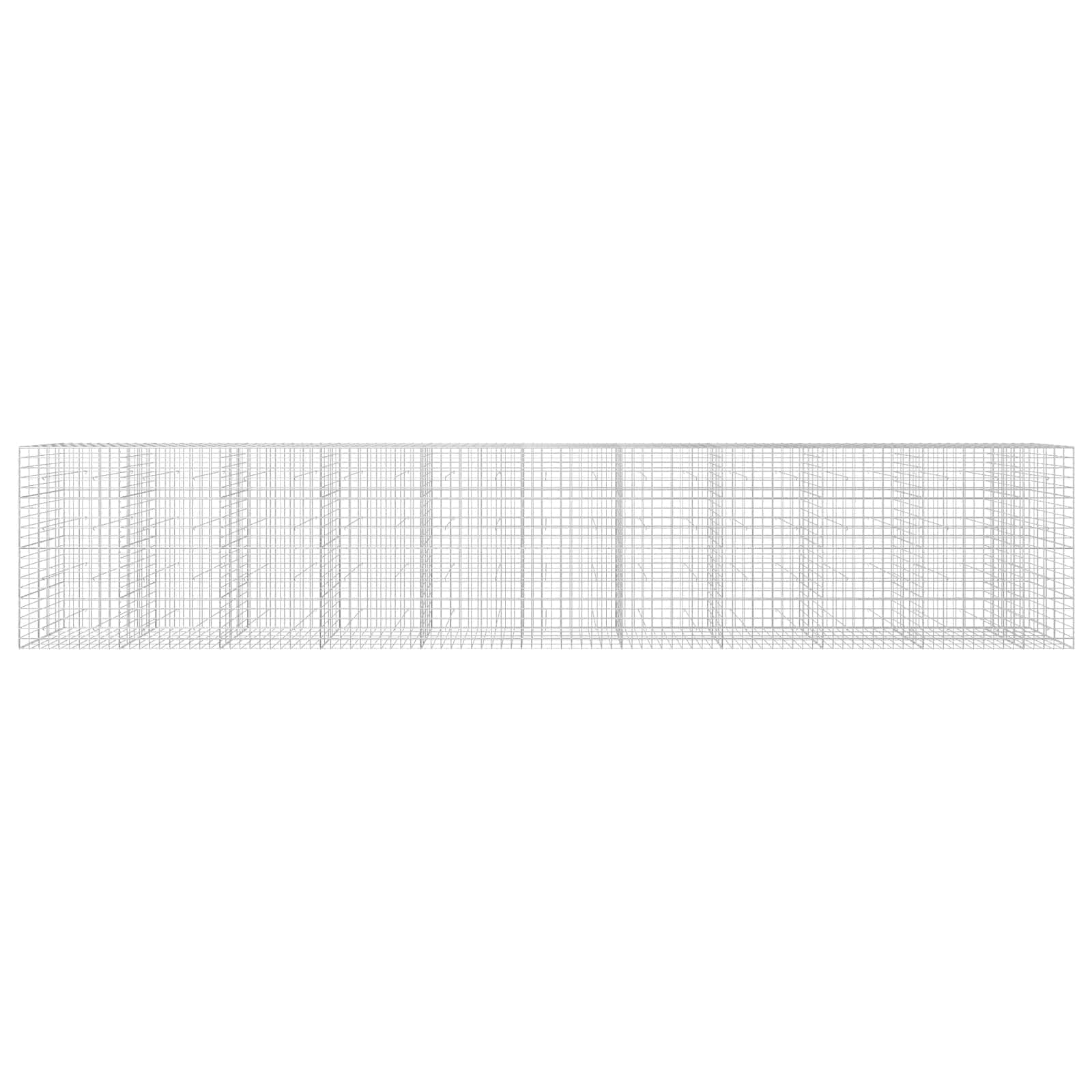 Gabion z žico 5 mm in mrežo 10x10 cm 1050x50x200 cm