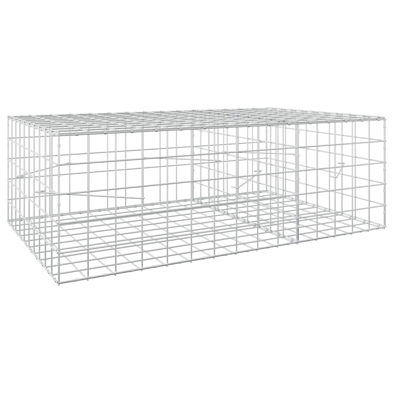 Gabion z žico 5 mm in mrežo 10x10 cm 150x100x50 cm