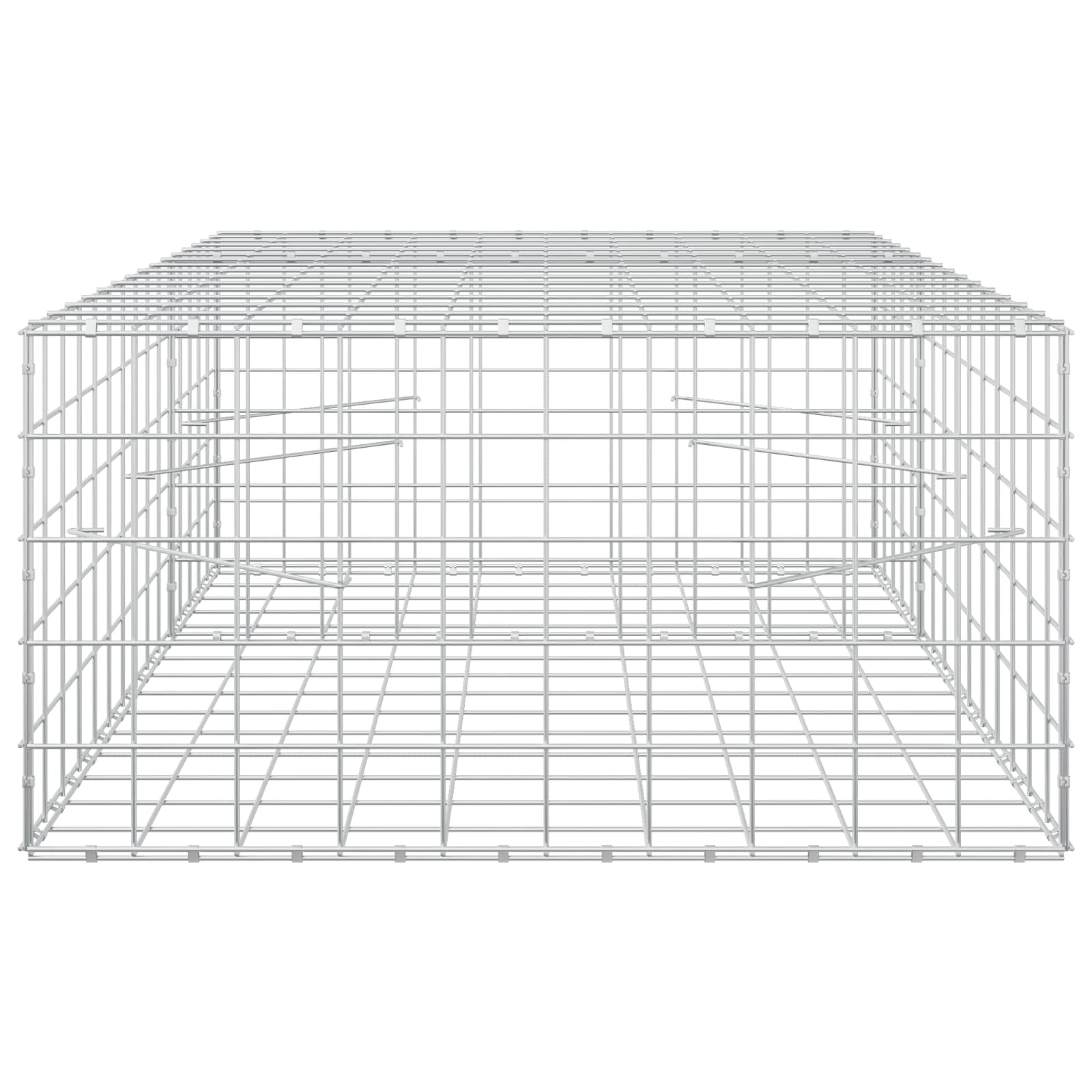 Gabion z žico 5 mm in mrežo 10x10 cm 150x100x50 cm