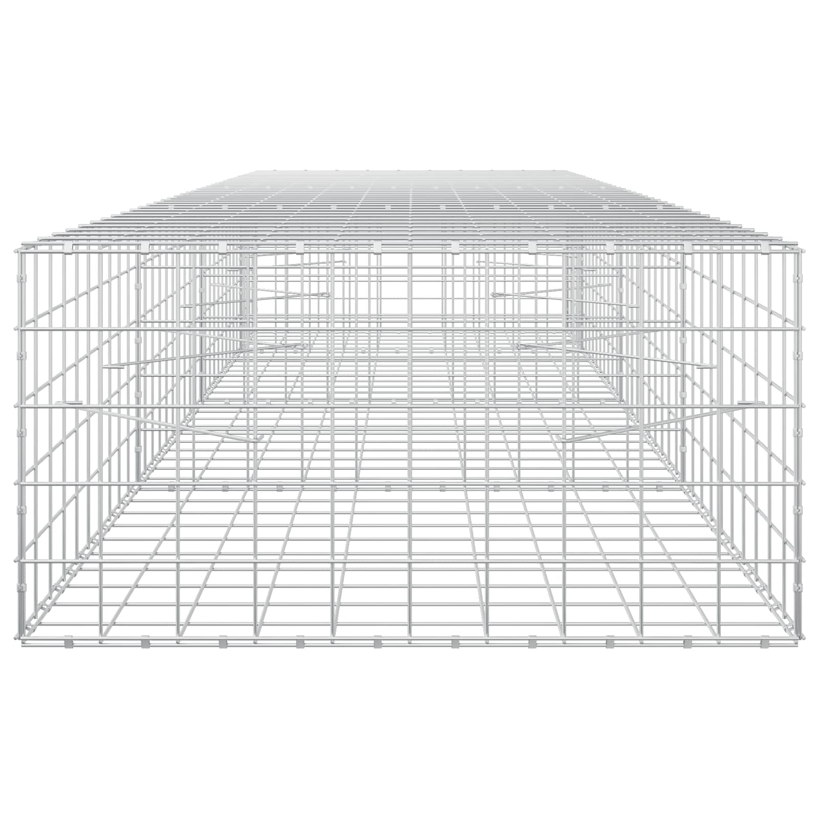 Gabion z žico 5 mm in mrežo 10x10 cm 350x100x50 cm