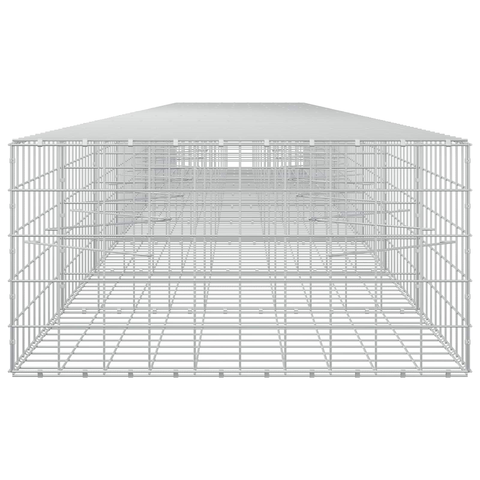 Gabion z žico 5 mm in mrežo 10x10 cm 900x100x50 cm