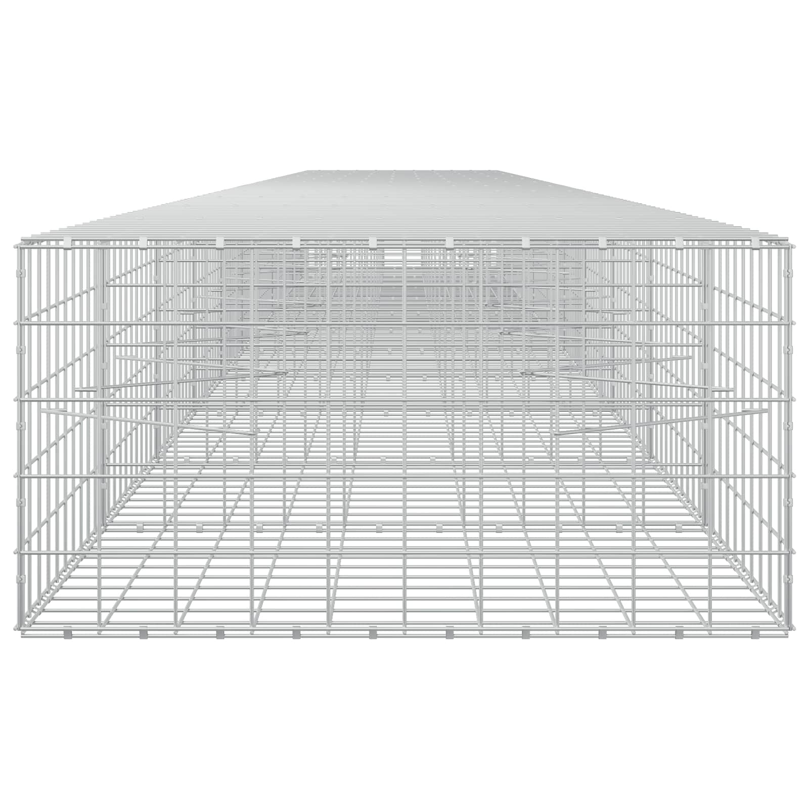 Gabion z žico 5 mm in mrežo 10x10 cm 1100x100x50 cm