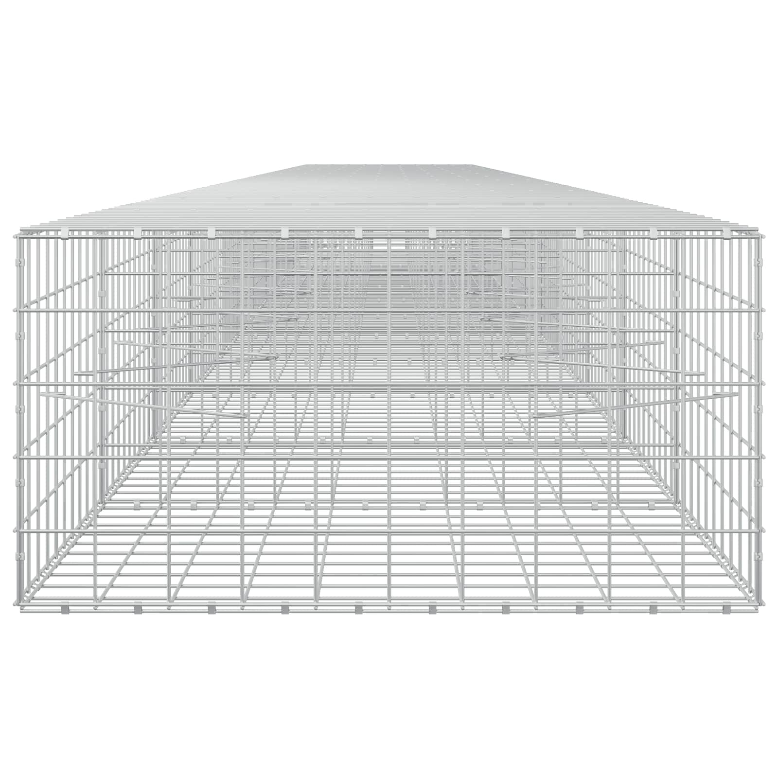 Gabion z žico 5 mm in mrežo 10x10 cm 1200x100x50 cm